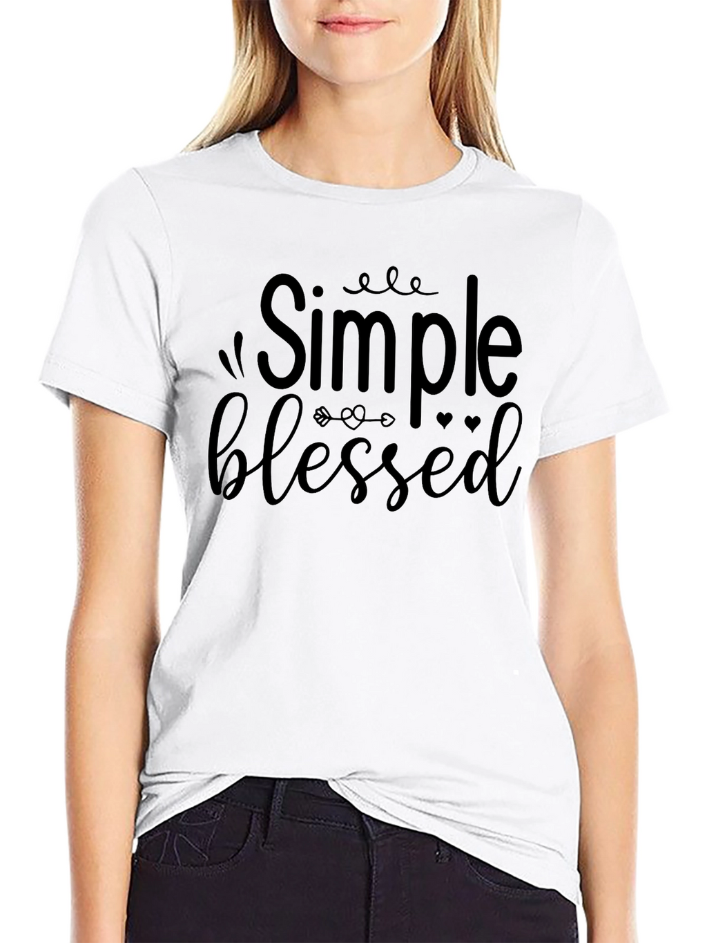 Simple Blessed Graphic Tee