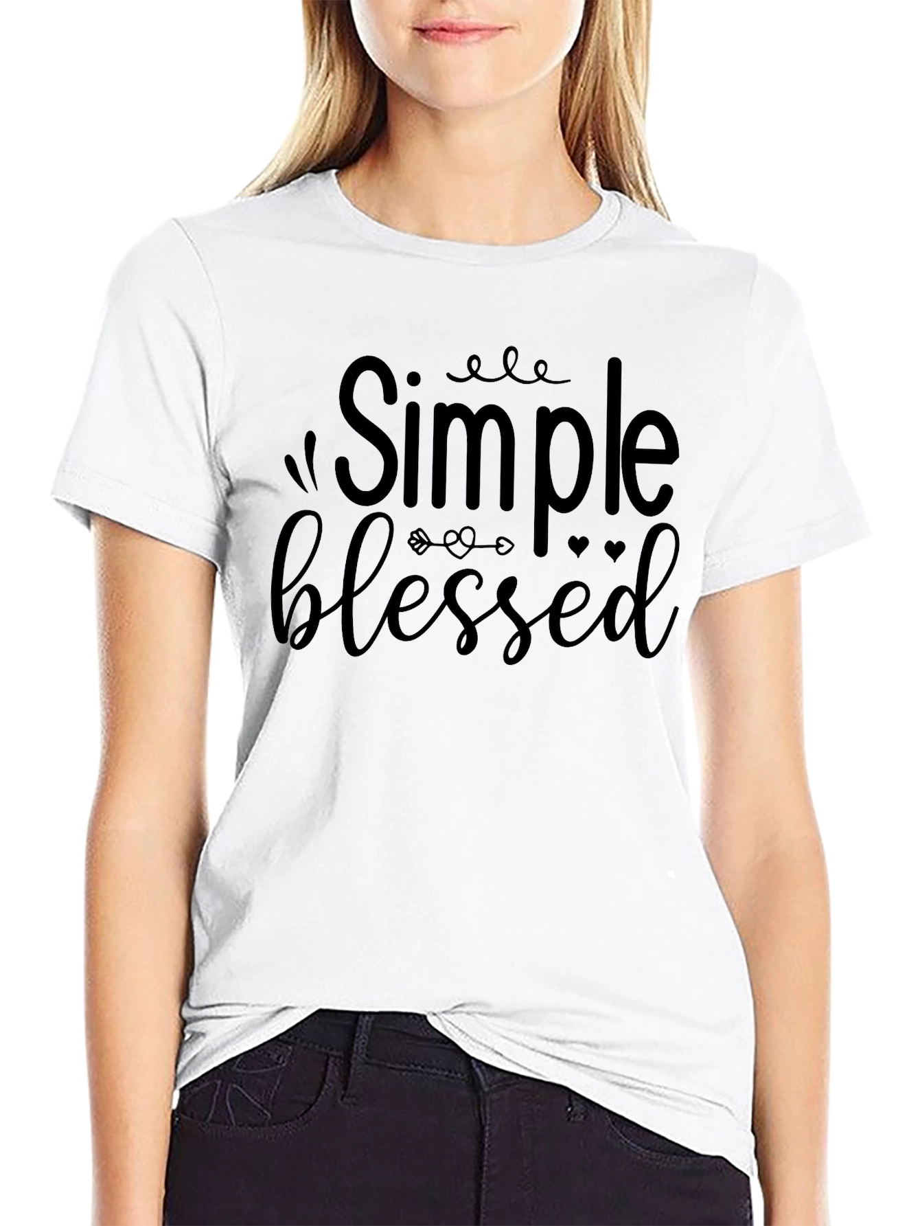 Simple Blessed Graphic Tee