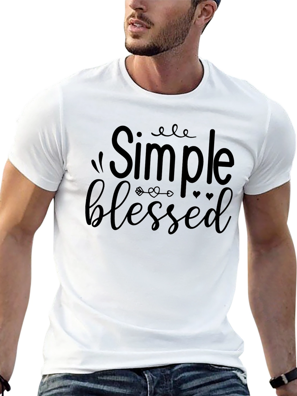 Simple Blessed Graphic Tee