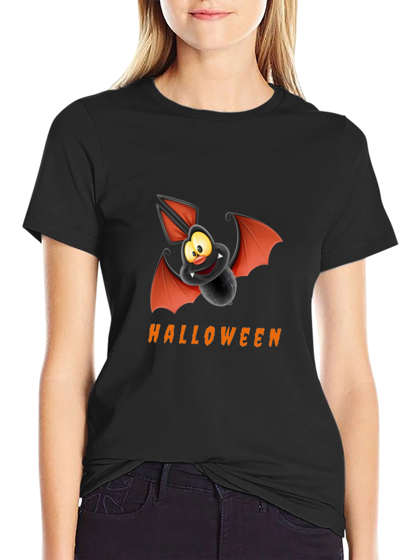 Halloween Bat Graphic Tee