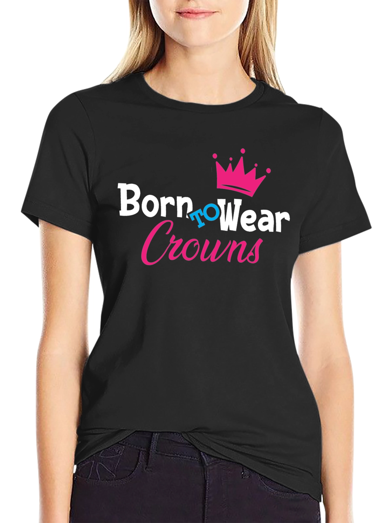 Born to Wear Crowns Black T-Shirt