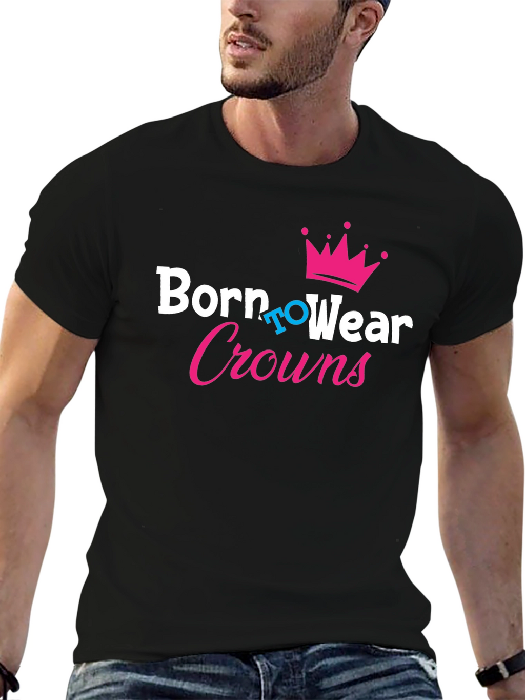 Born to Wear Crowns Black T-Shirt