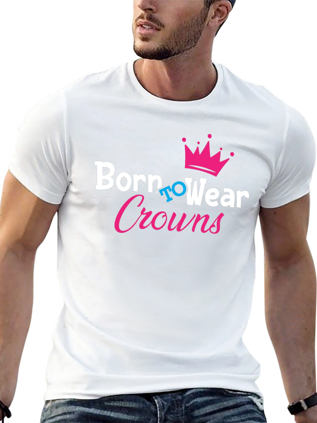Born to Wear Crowns Black T-Shirt