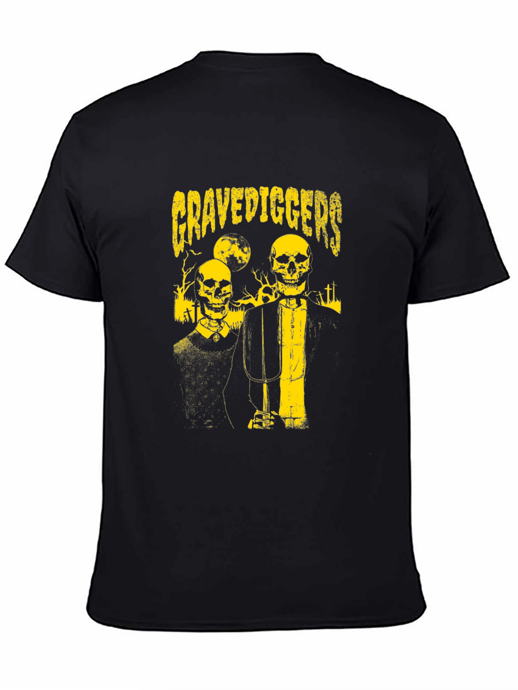 Gravediggers Graphic Print Black T-Shirt