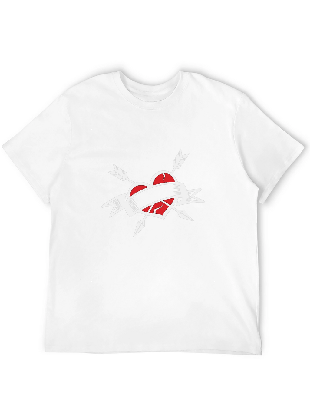 Broken Heart Arrow T-Shirt - Black