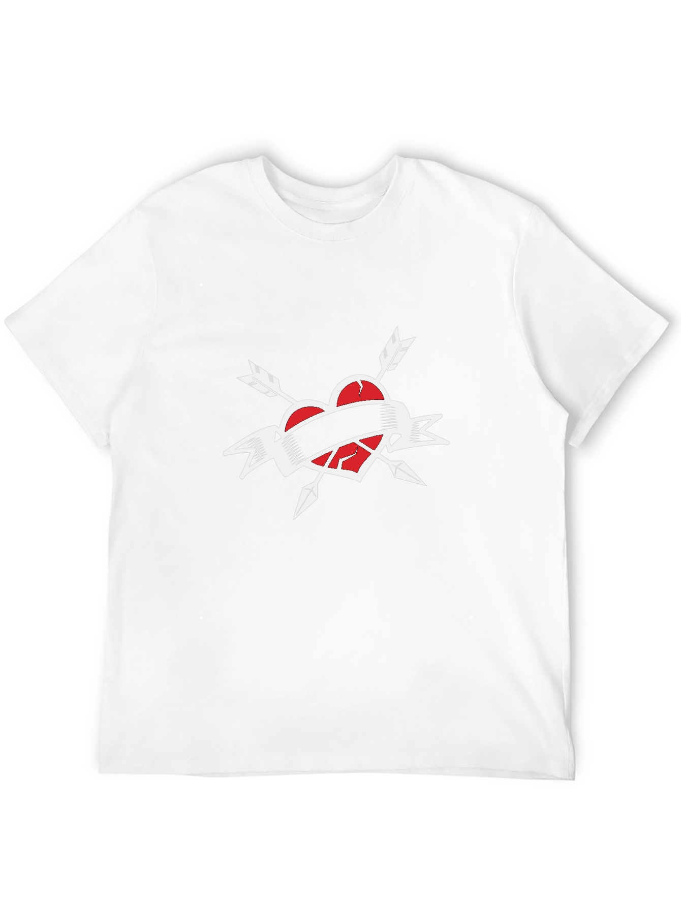 Broken Heart Arrow T-Shirt - Black