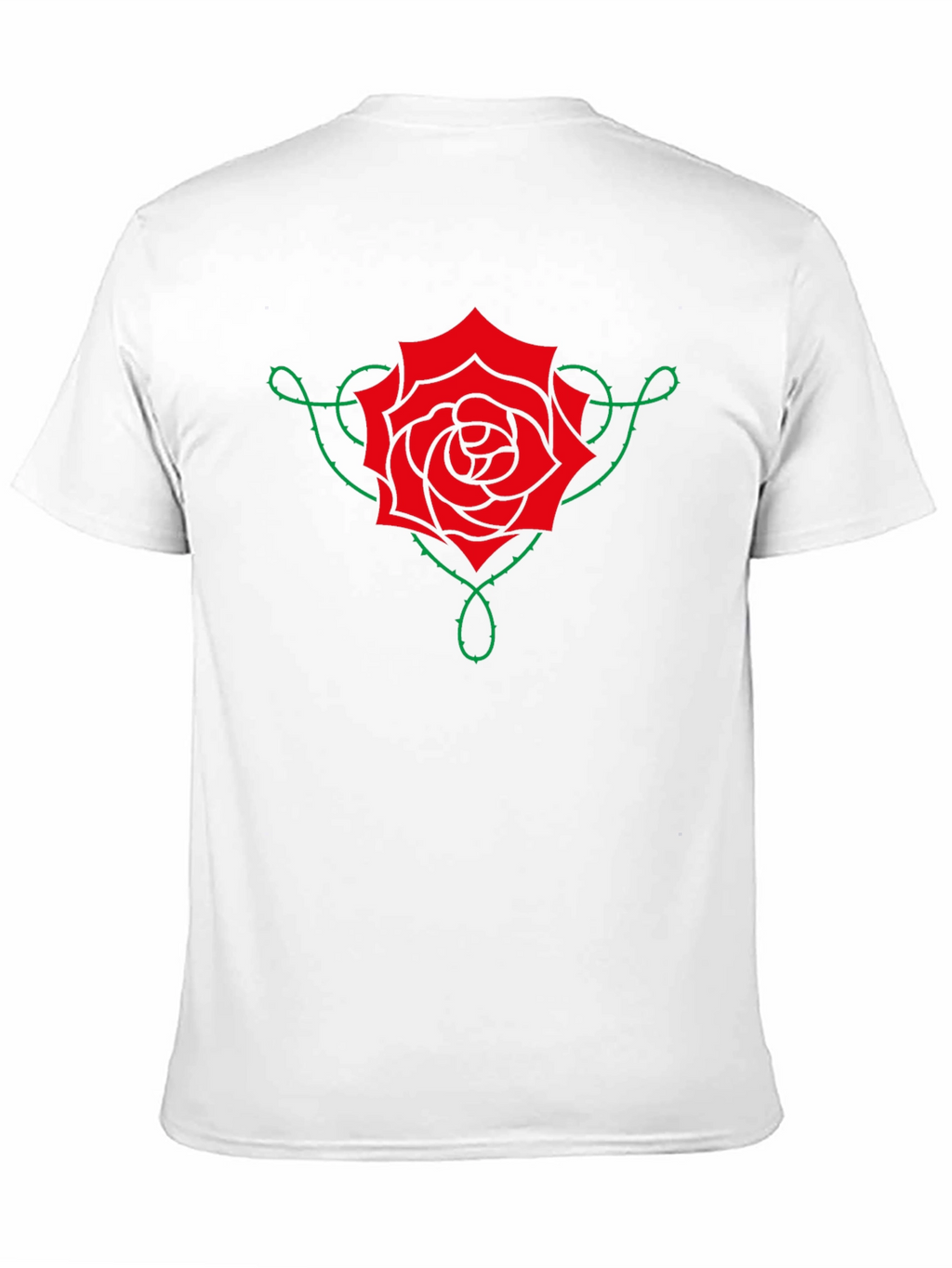 Rose Vine Graphic Tee - Black