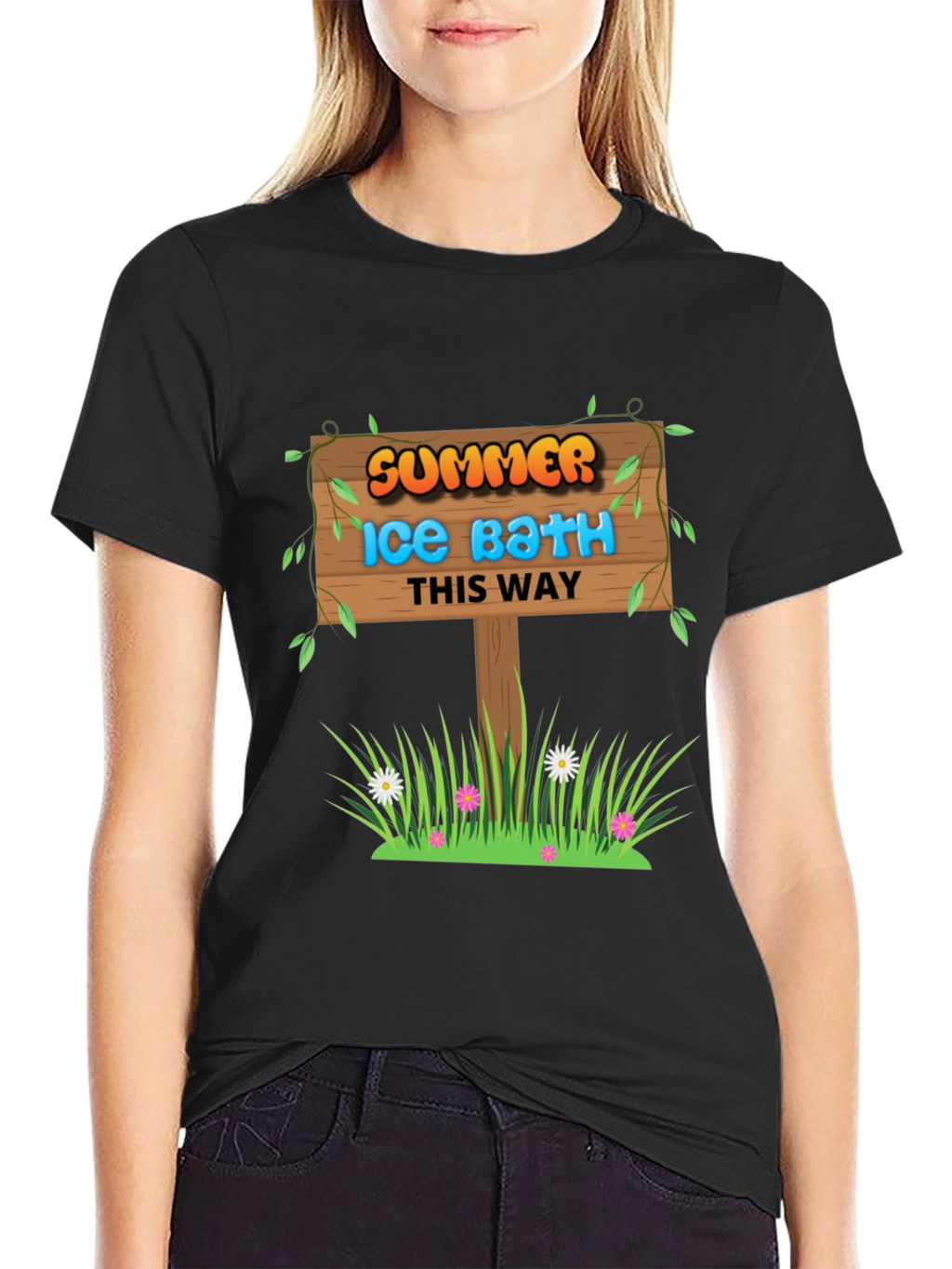 Summer Ice Bath This Way Graphic Tee