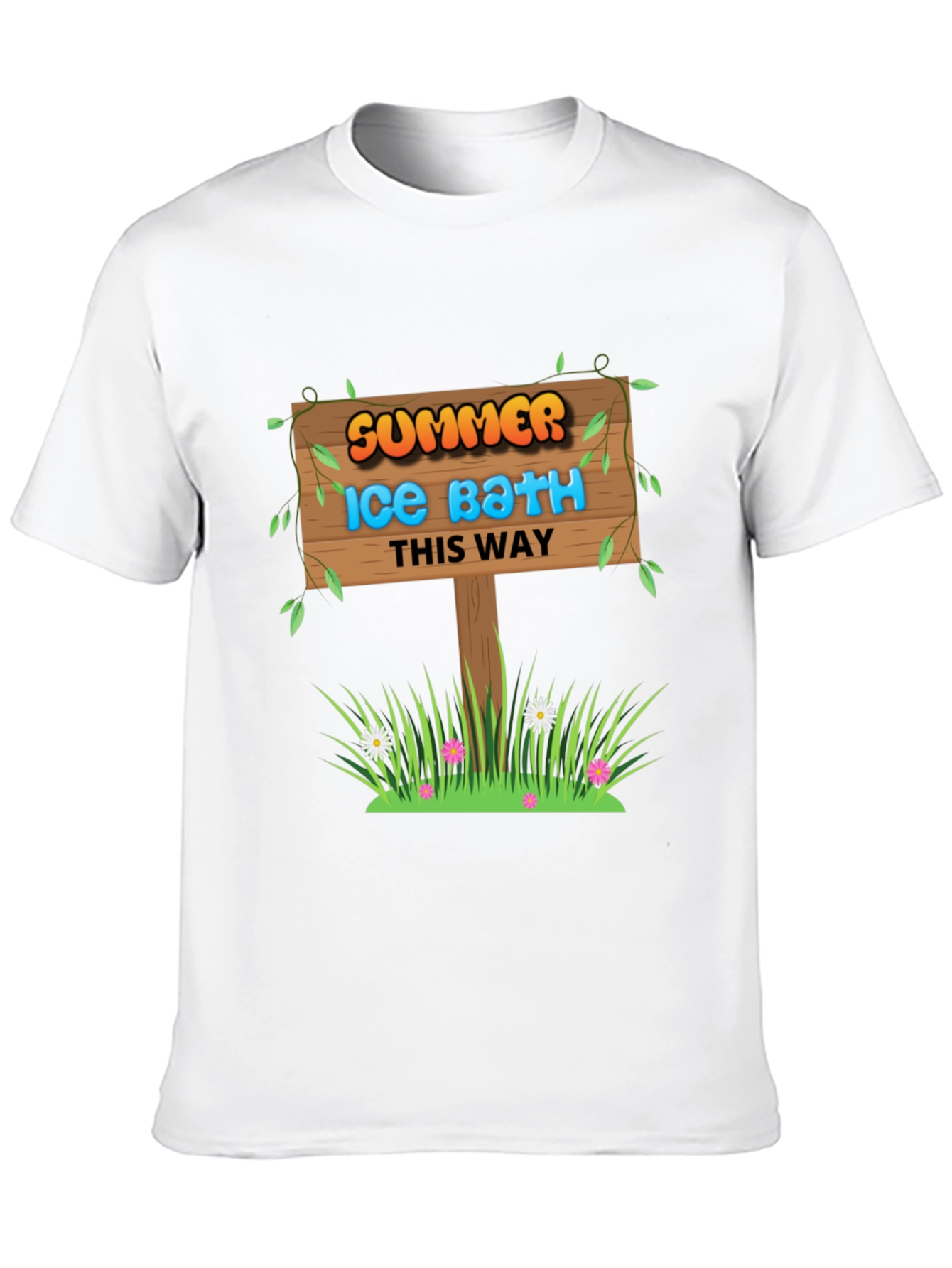 Summer Ice Bath This Way Graphic Tee