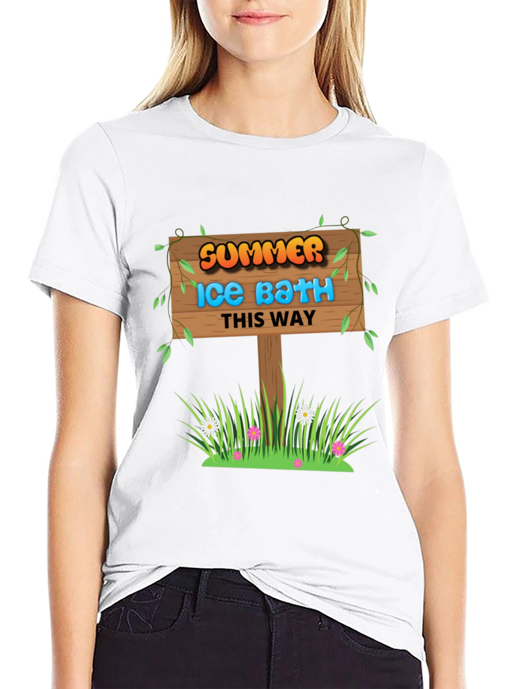Summer Ice Bath This Way Graphic Tee
