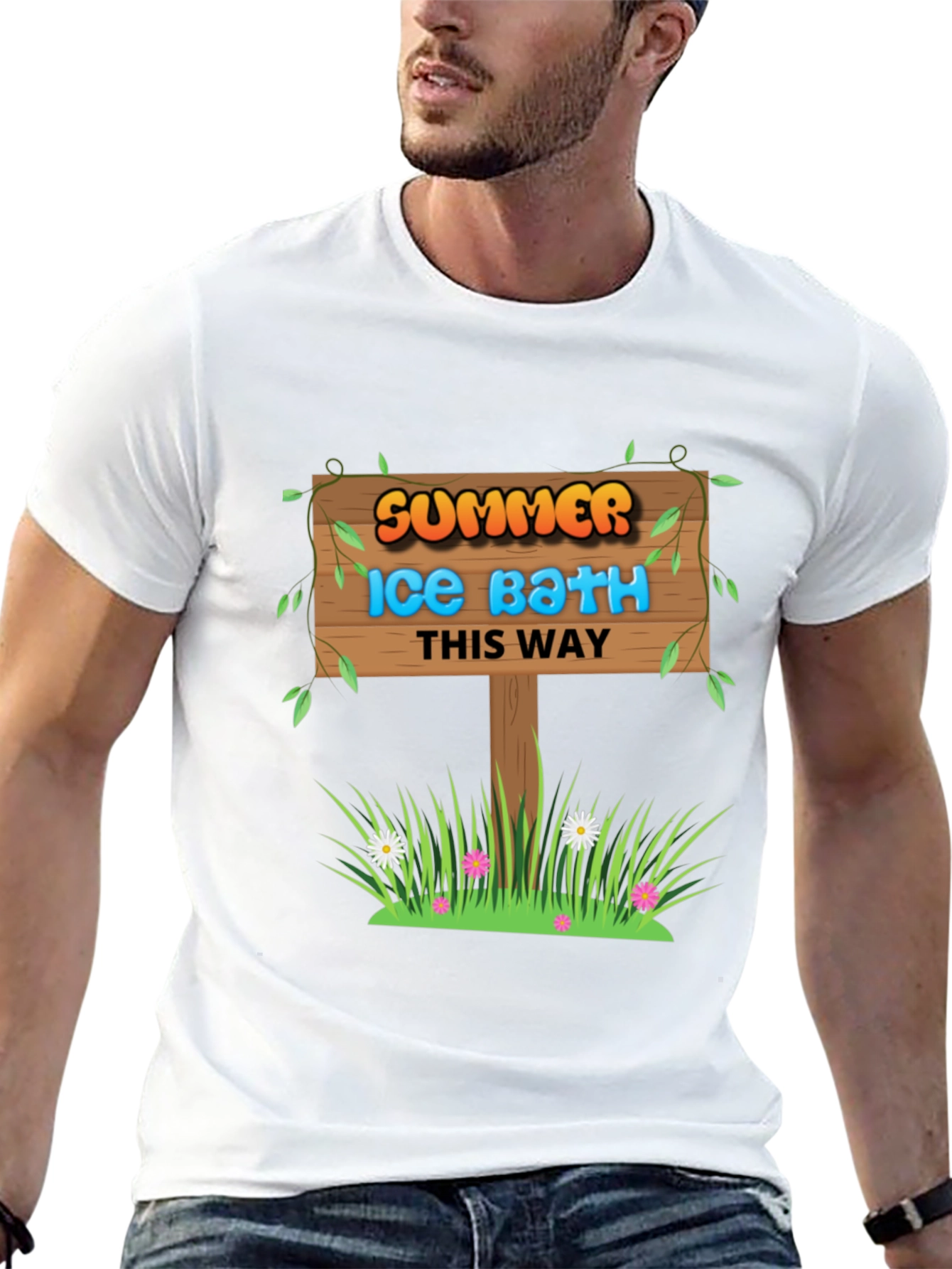 Summer Ice Bath This Way Graphic Tee