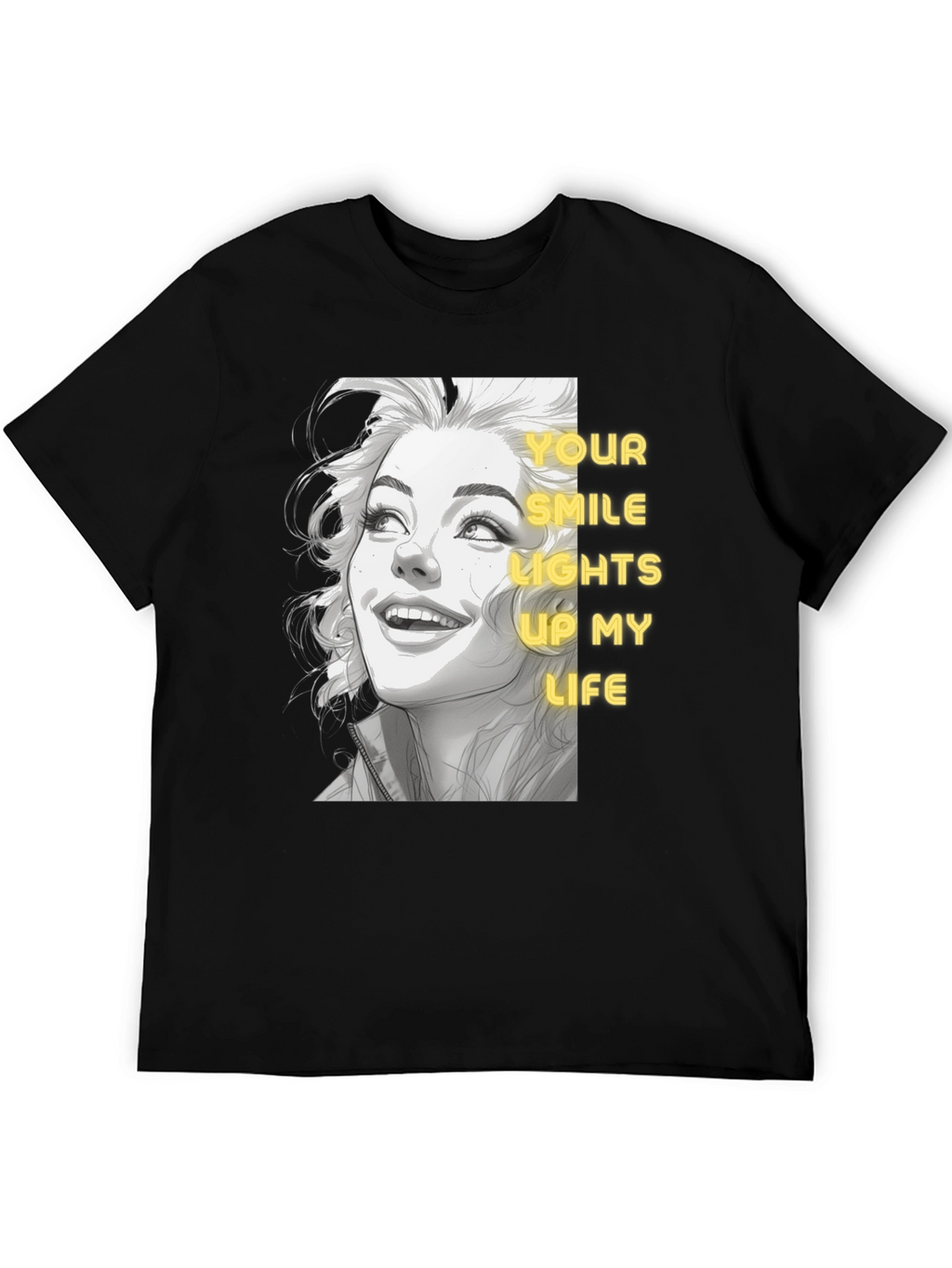 Smile Lights Up Life Graphic Tee