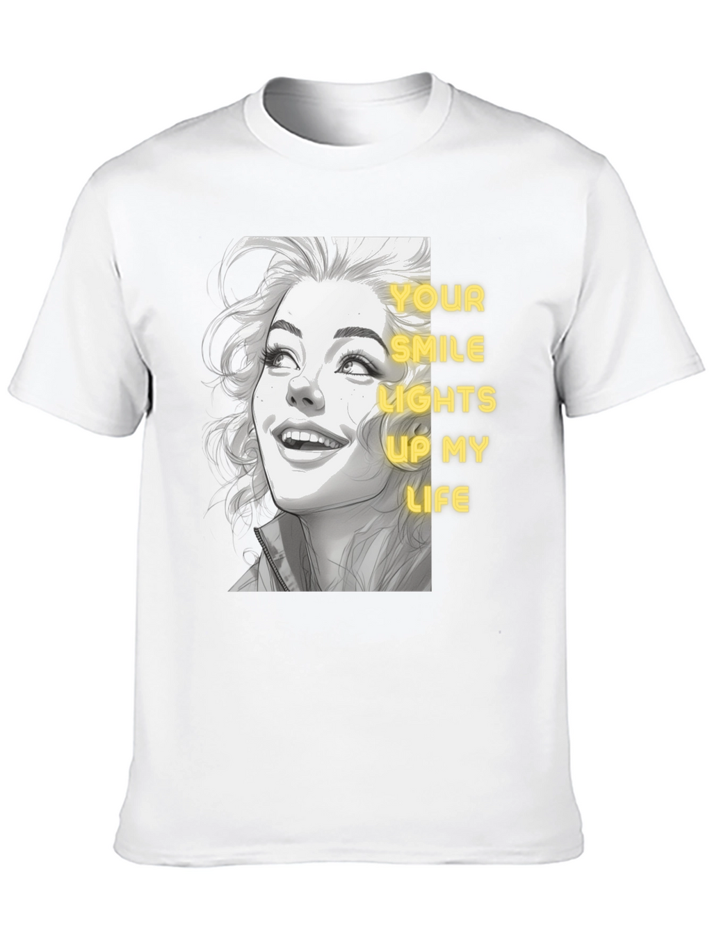 Smile Lights Up Life Graphic Tee