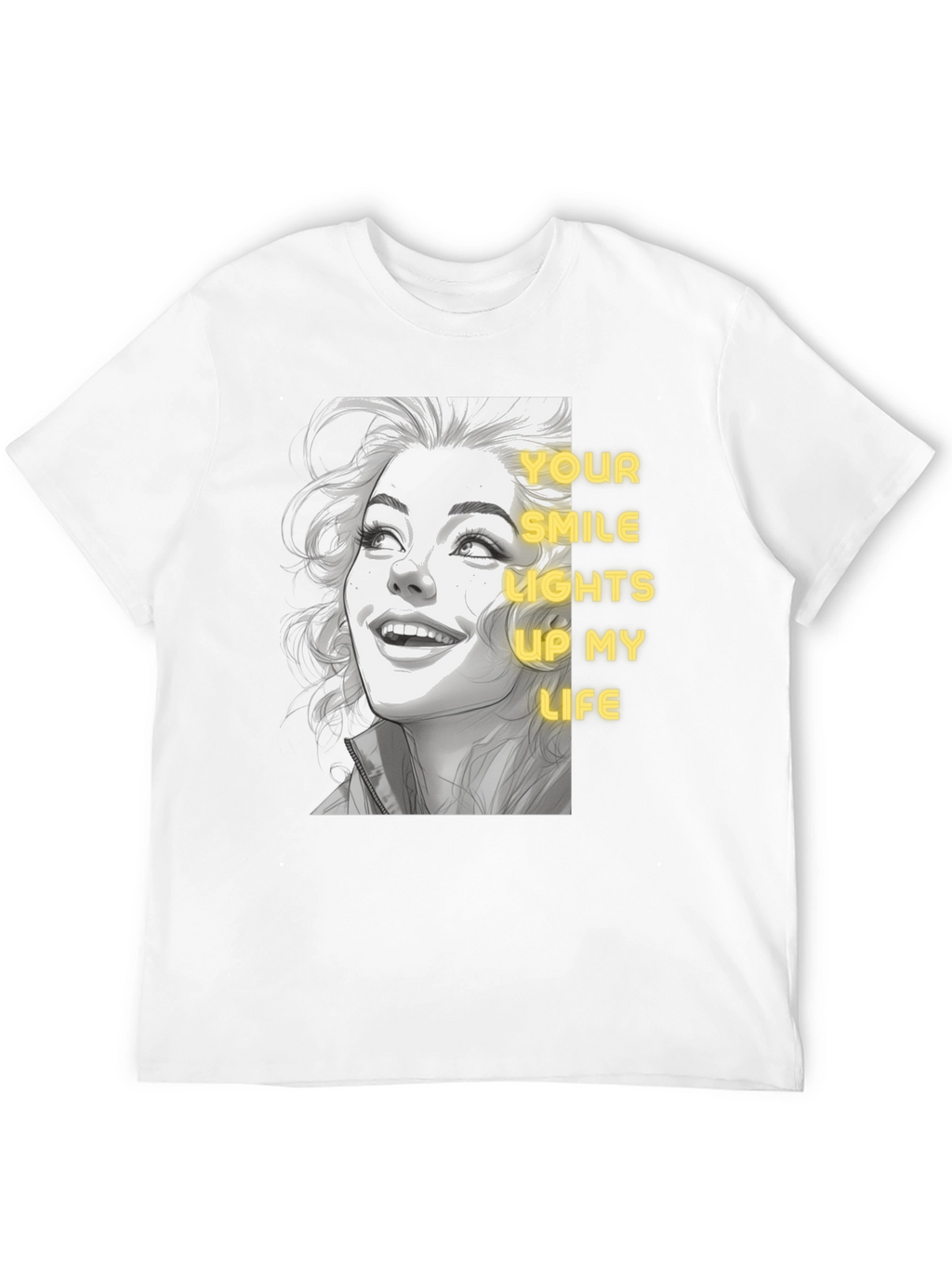Smile Lights Up Life Graphic Tee
