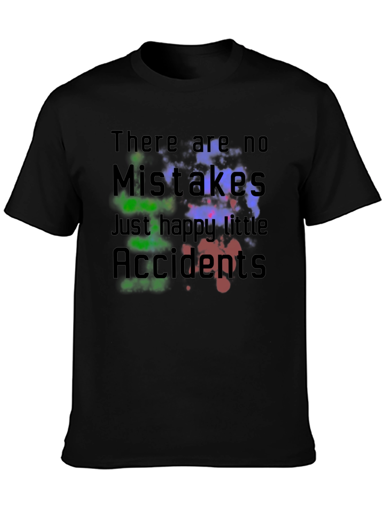 Mistakes Accidents Graphic T-Shirt - Black