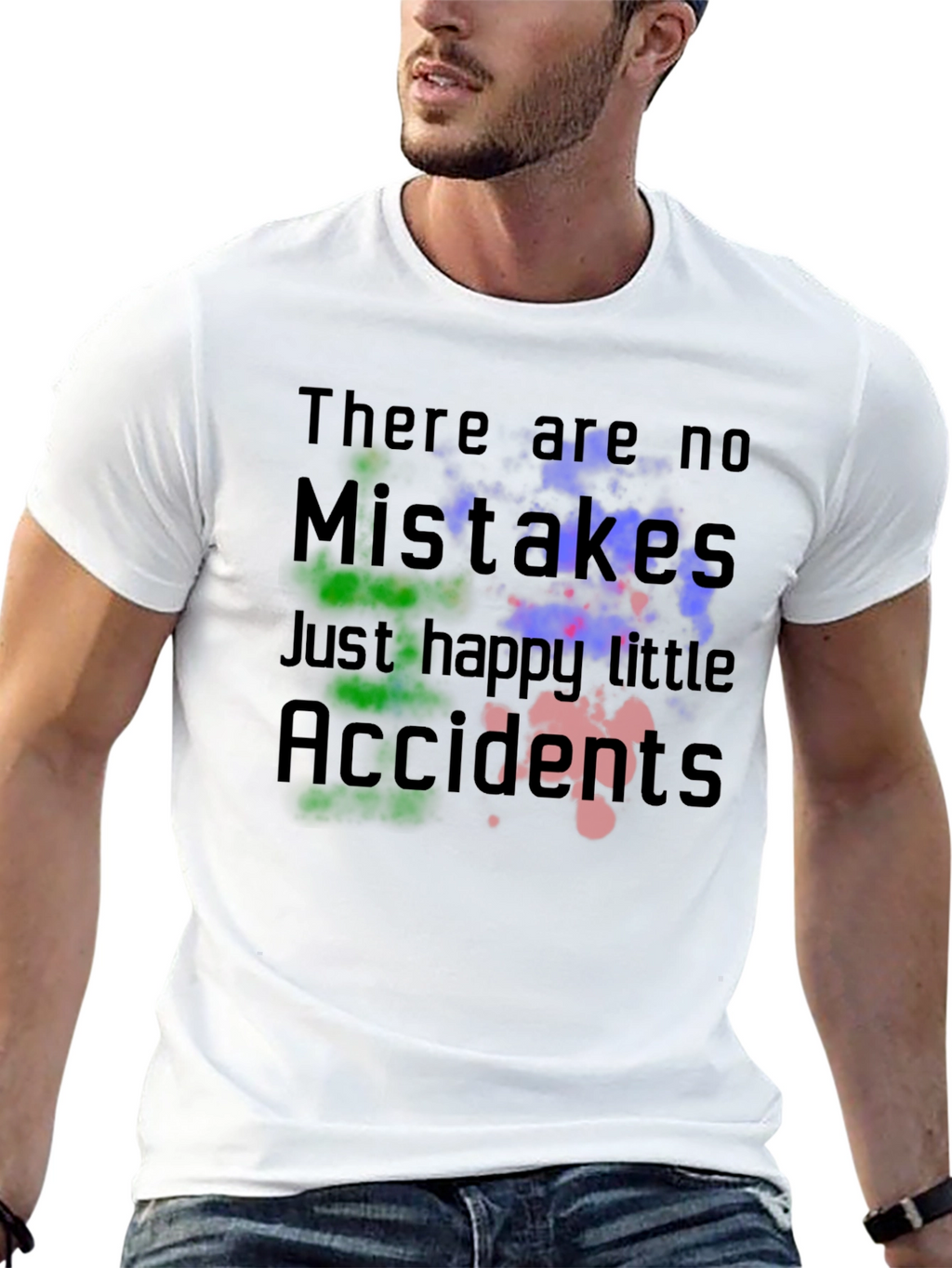 Mistakes Accidents Graphic T-Shirt - Black