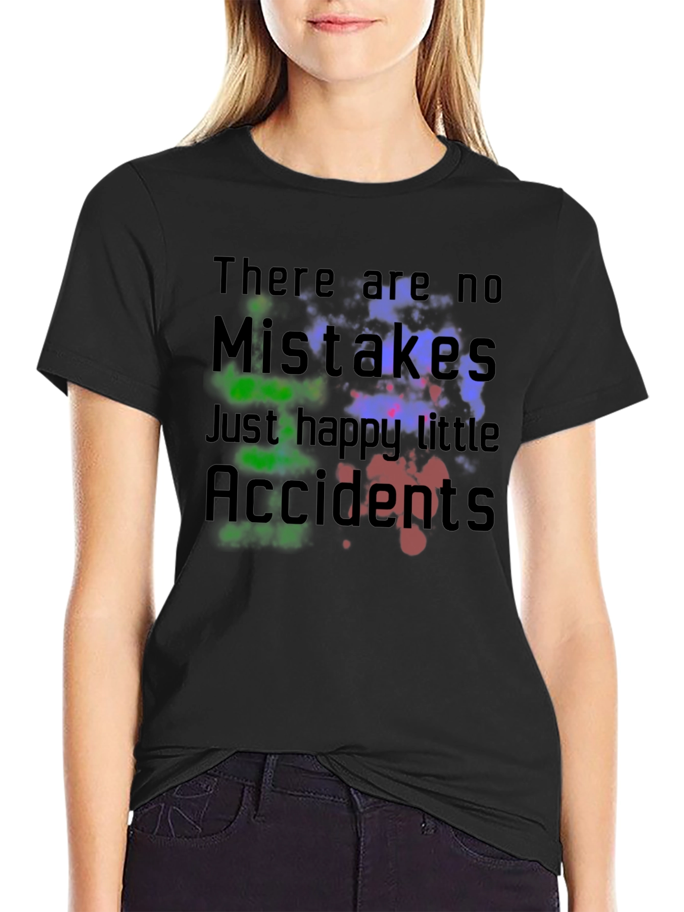 Mistakes Accidents Graphic T-Shirt - Black