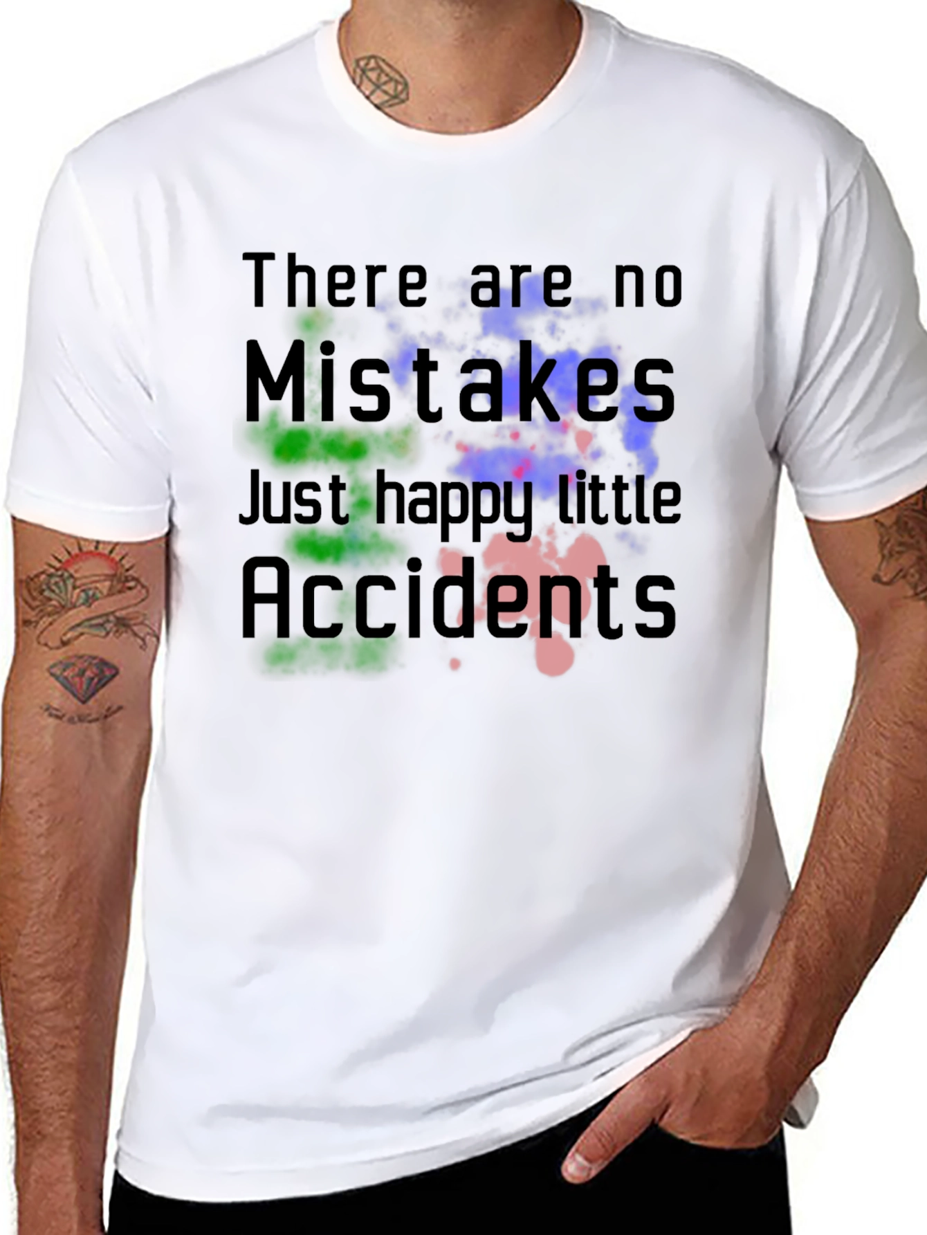 Mistakes Accidents Graphic T-Shirt - Black