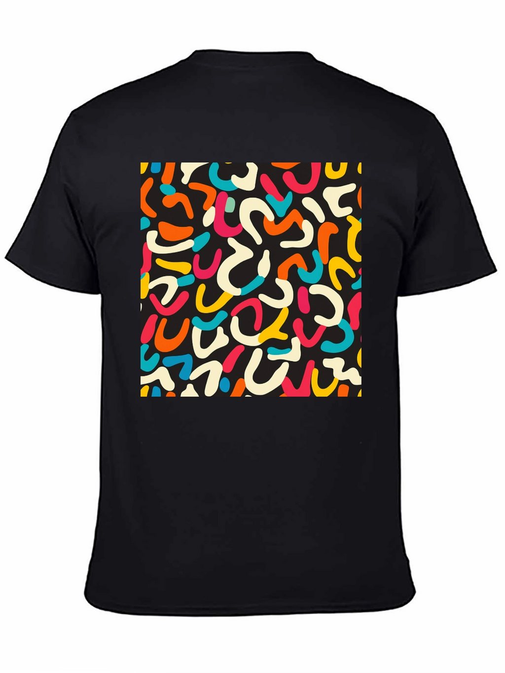 Retro Doodle T-Shirt - Unique Abstract Design