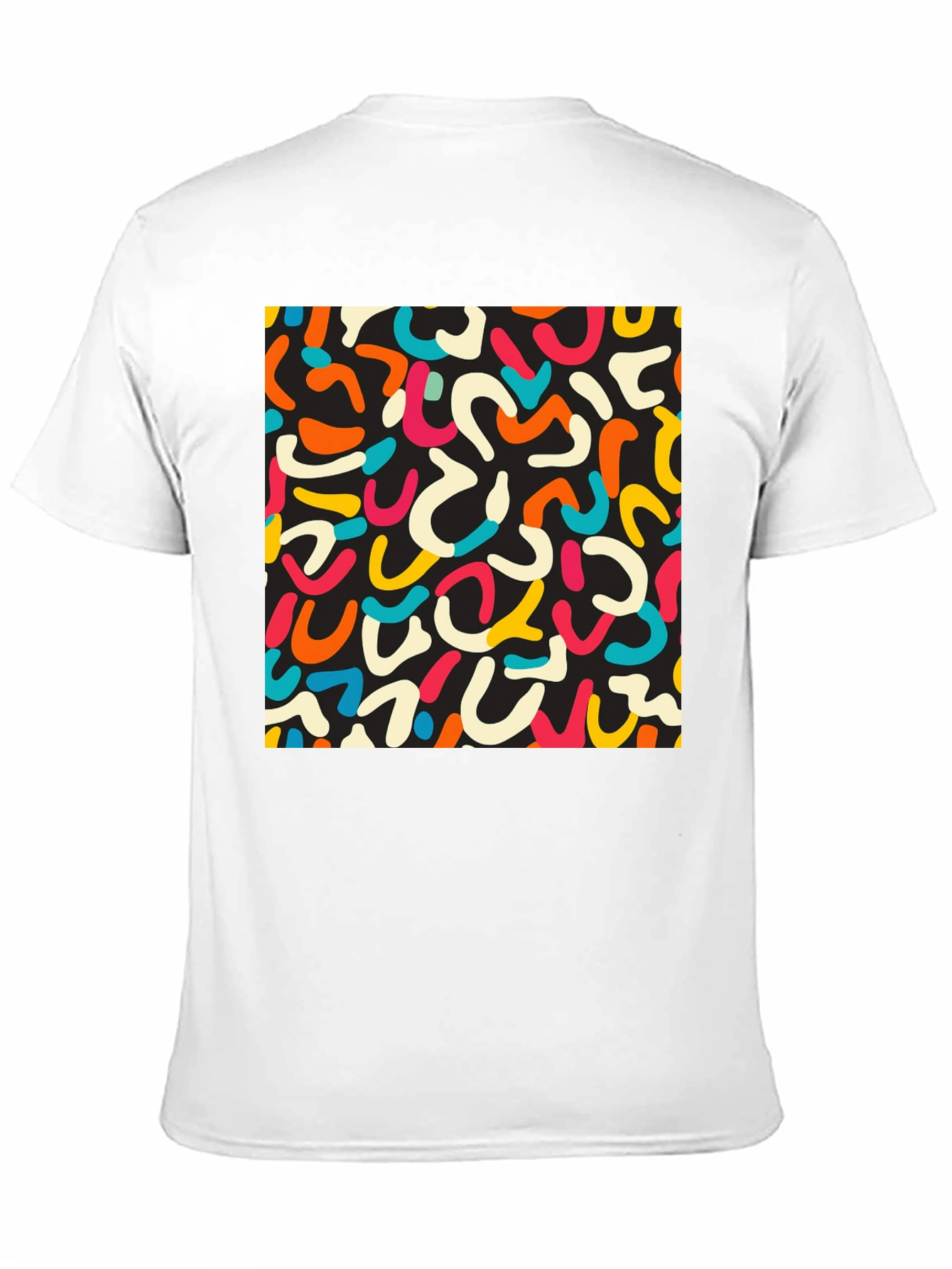 Retro Doodle T-Shirt - Unique Abstract Design