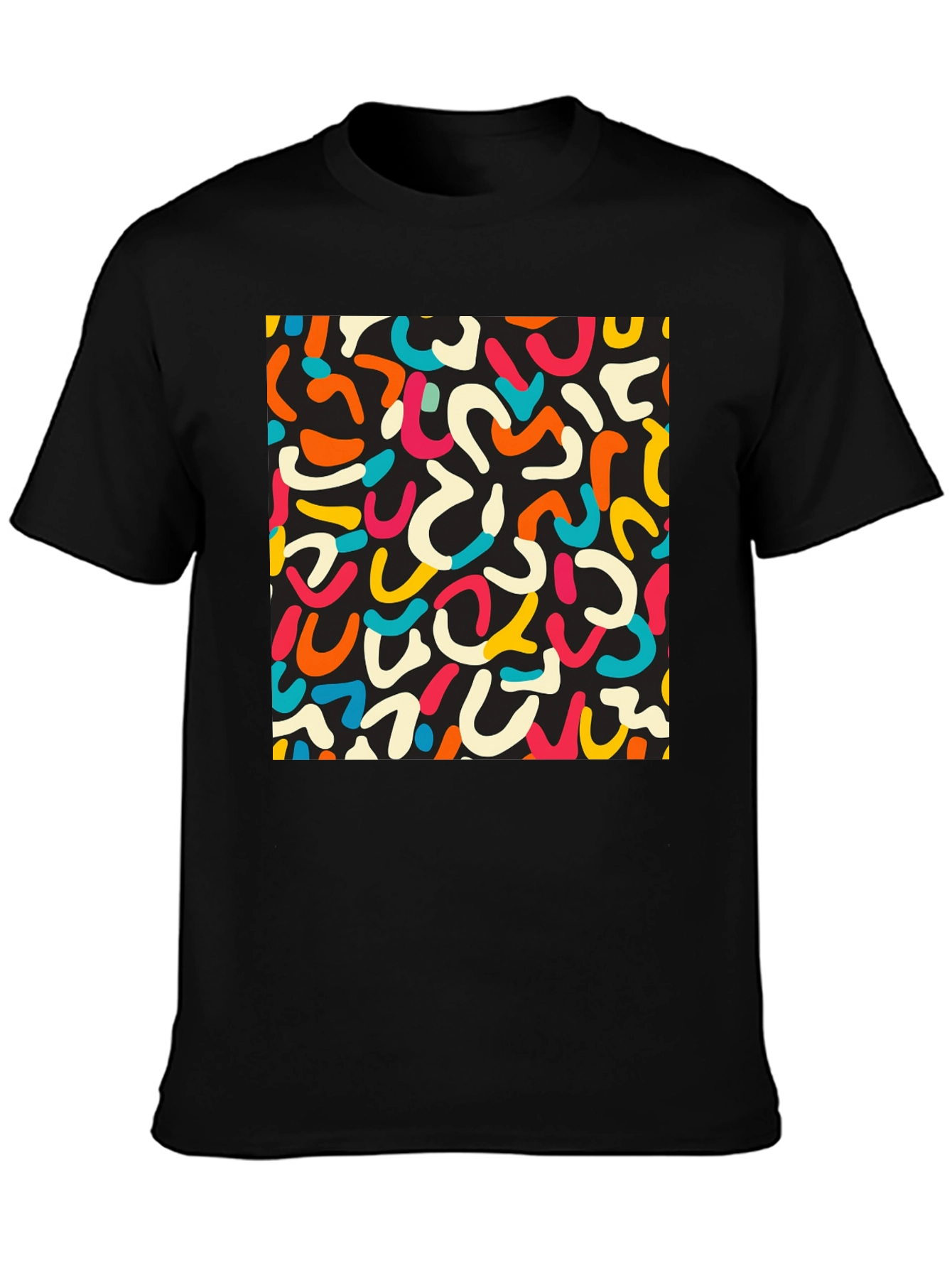 Retro Doodle T-Shirt - Unique Abstract Design
