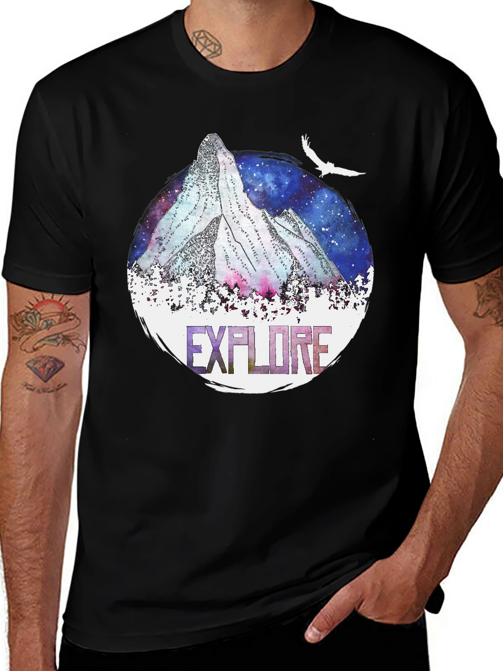 Explore Mountain Graphic T-Shirt - Adventure Ready Tee