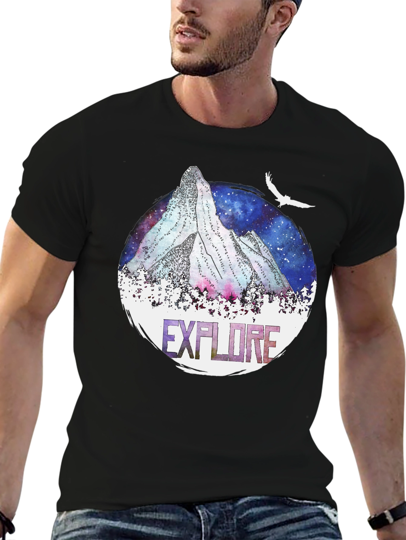 Explore Mountain Graphic T-Shirt - Adventure Ready Tee