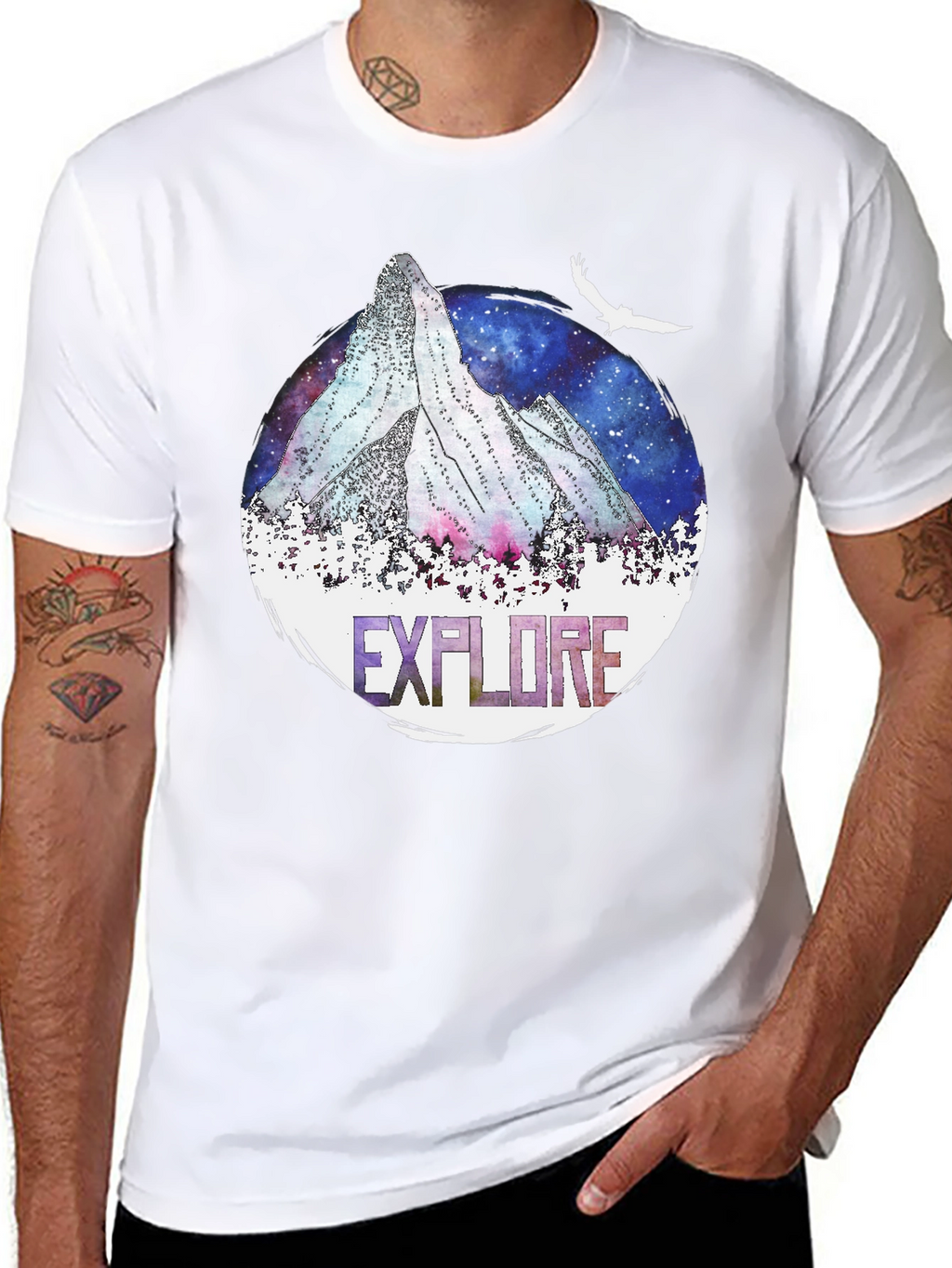 Explore Mountain Graphic T-Shirt - Adventure Ready Tee