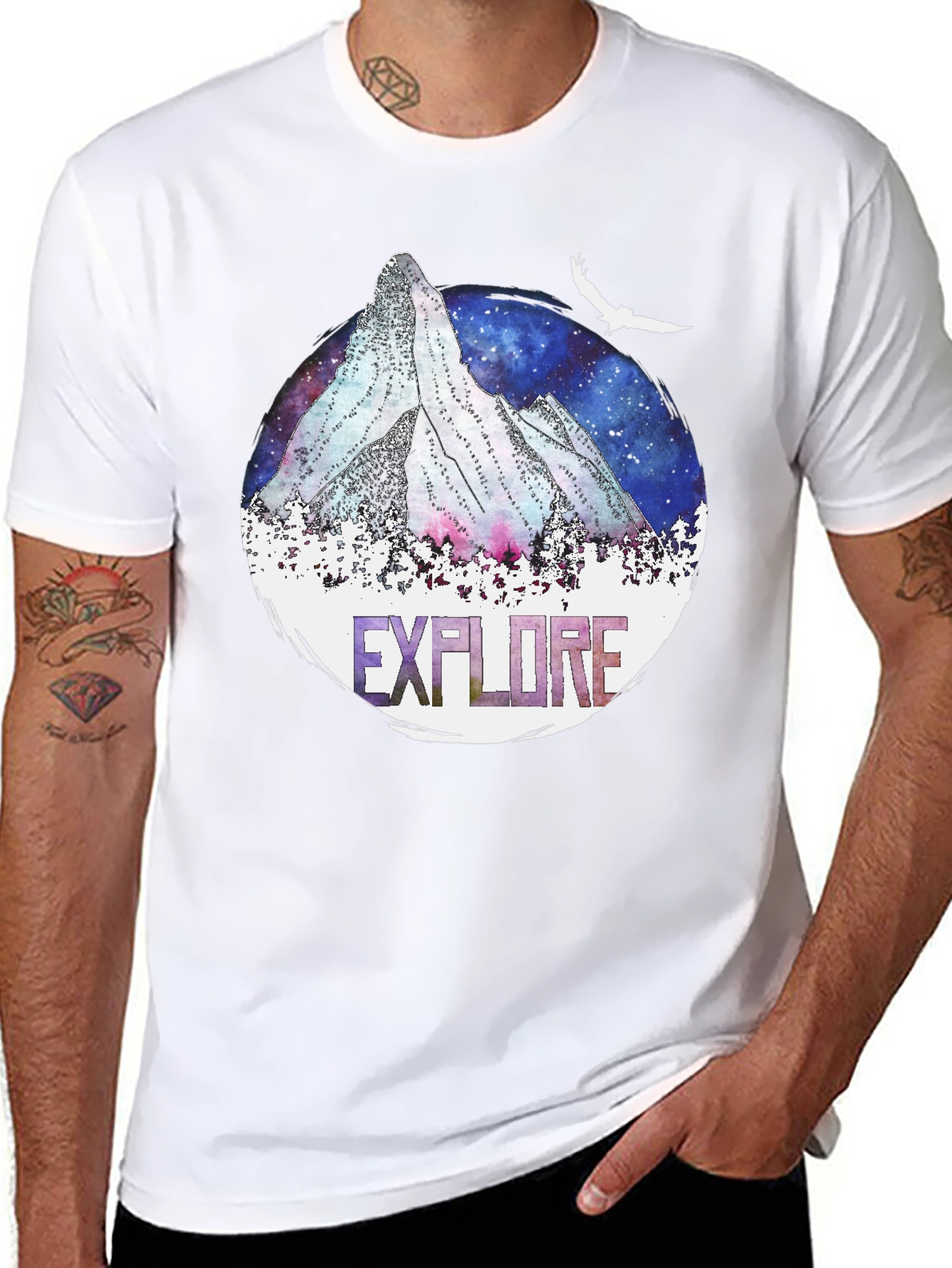 Explore Mountain Graphic T-Shirt - Adventure Ready Tee