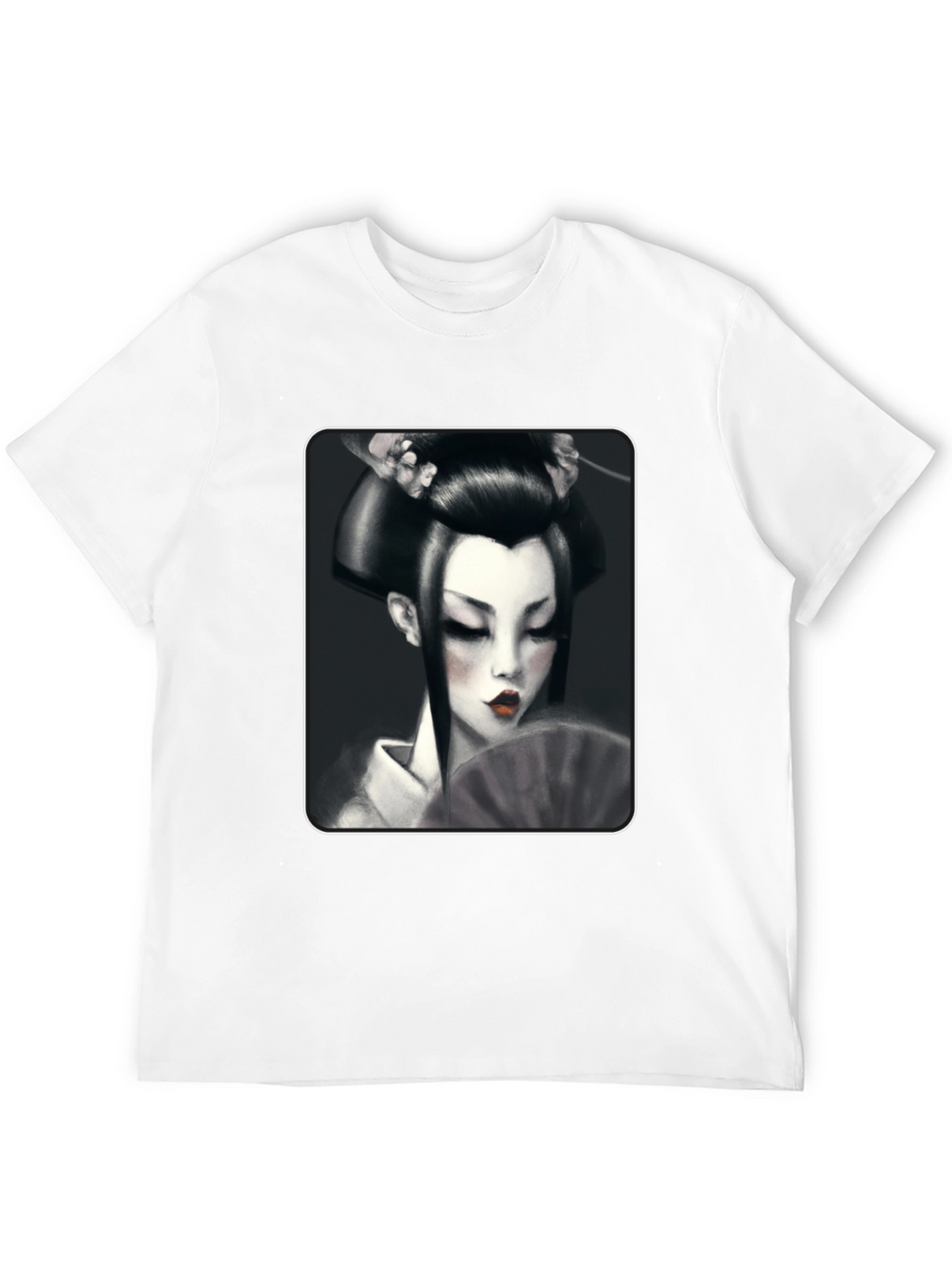 Geisha Graphic Tee - Black
