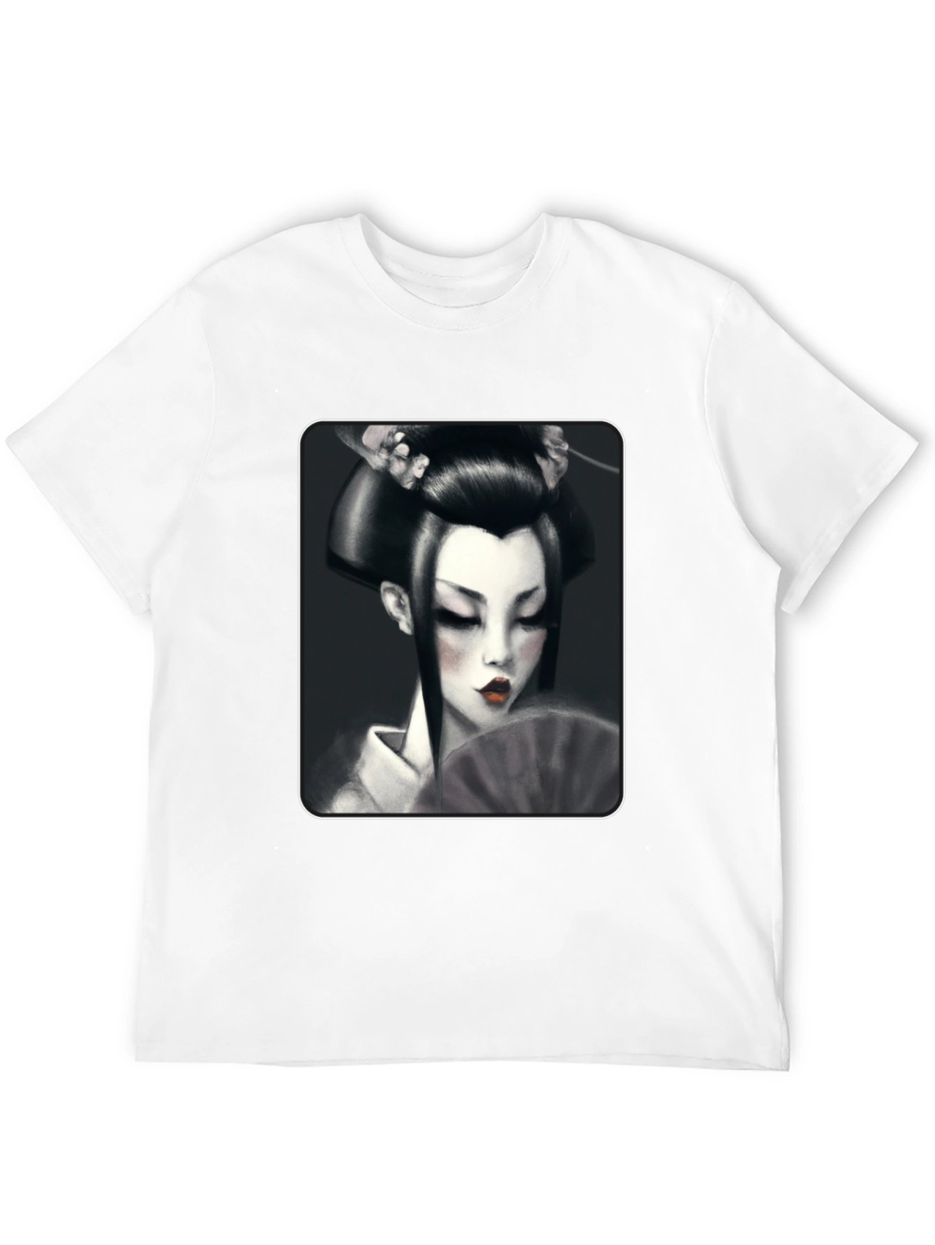 Geisha Graphic Tee - Black