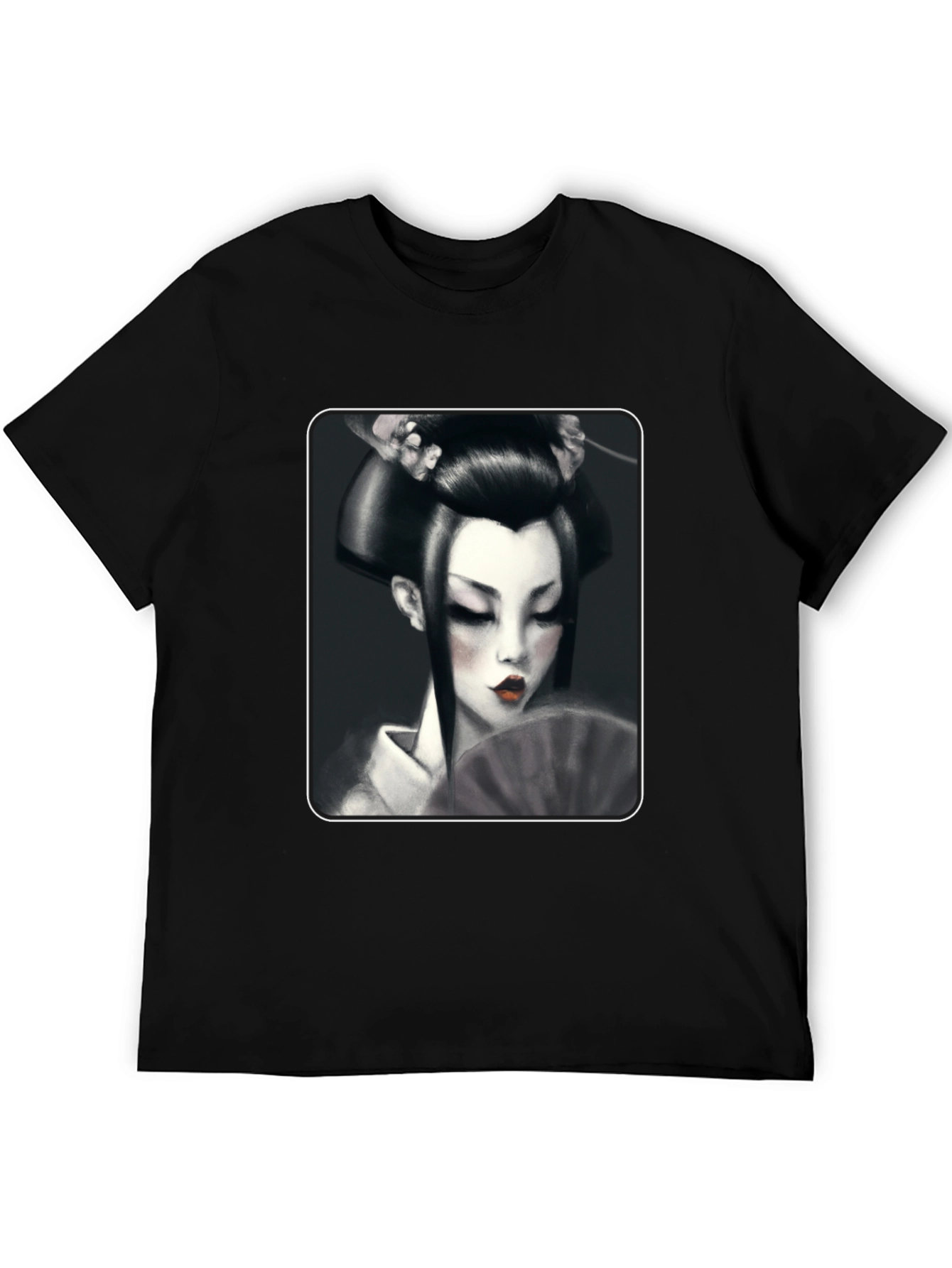 Geisha Graphic Tee - Black
