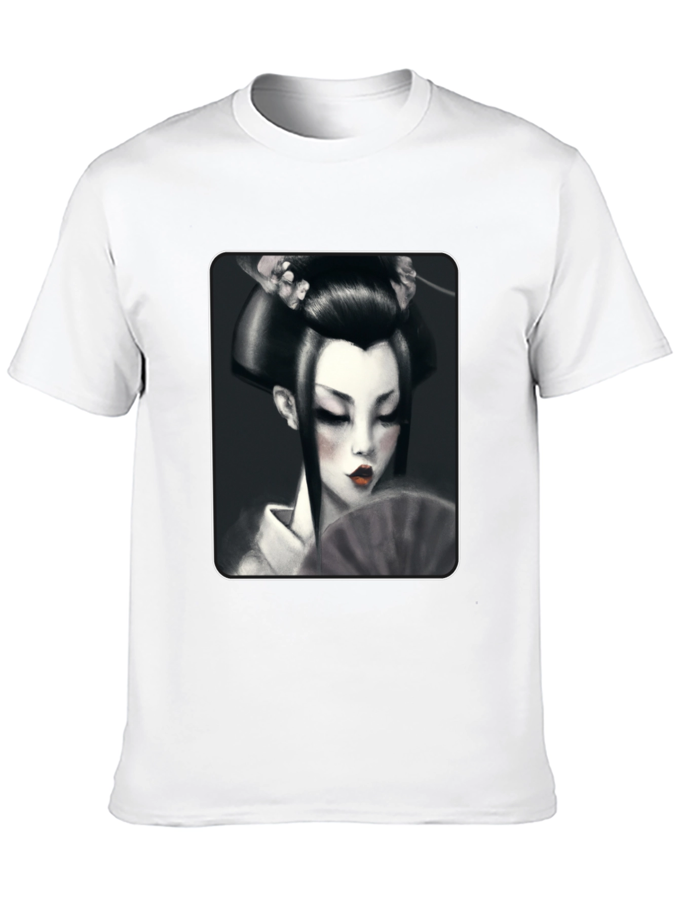 Geisha Graphic Tee - Black