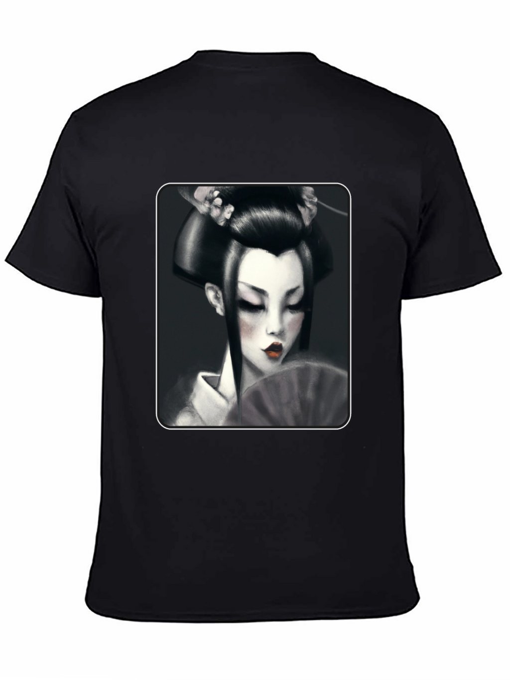 Geisha Graphic Tee - Black