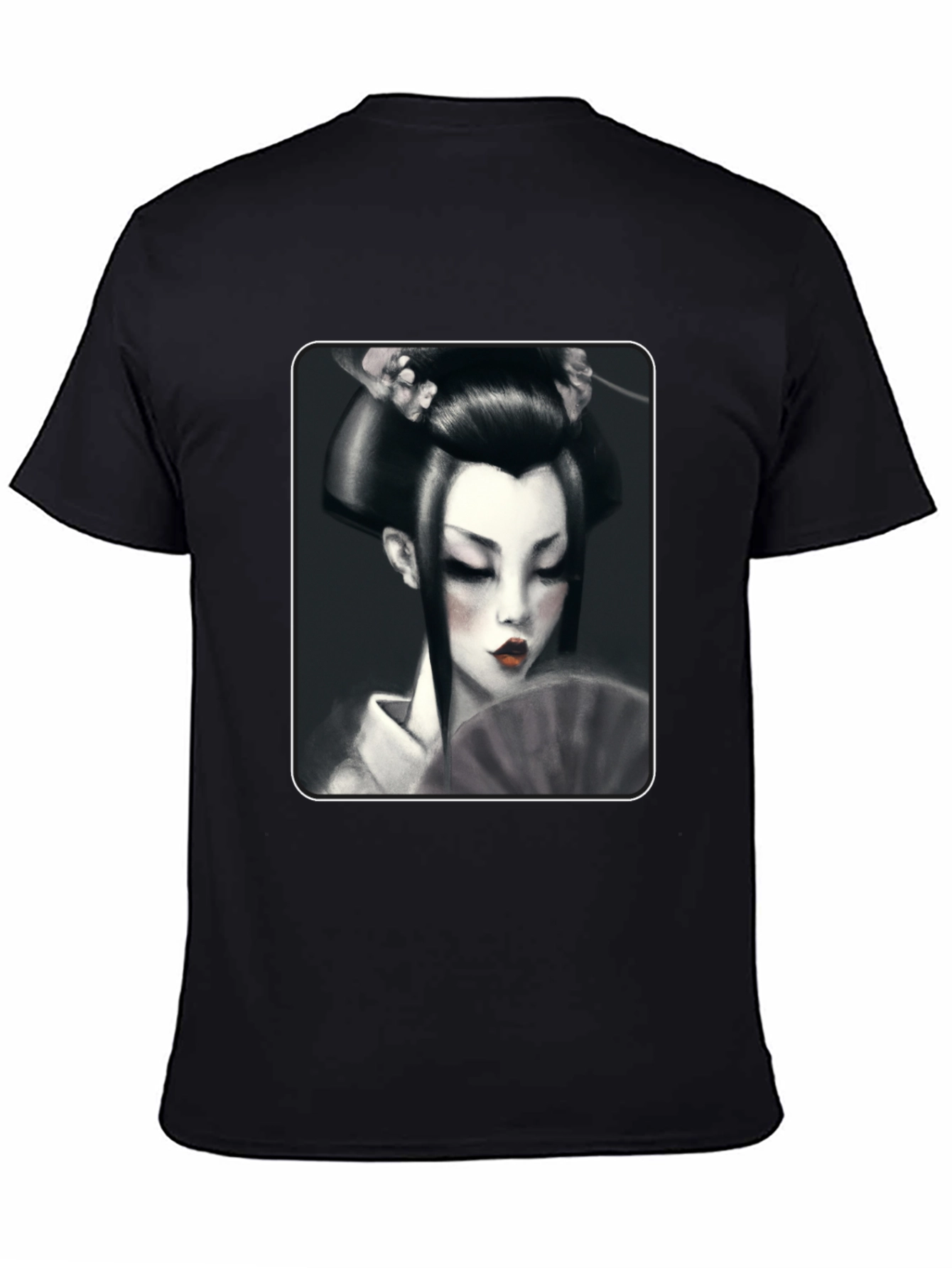 Geisha Graphic Tee - Black
