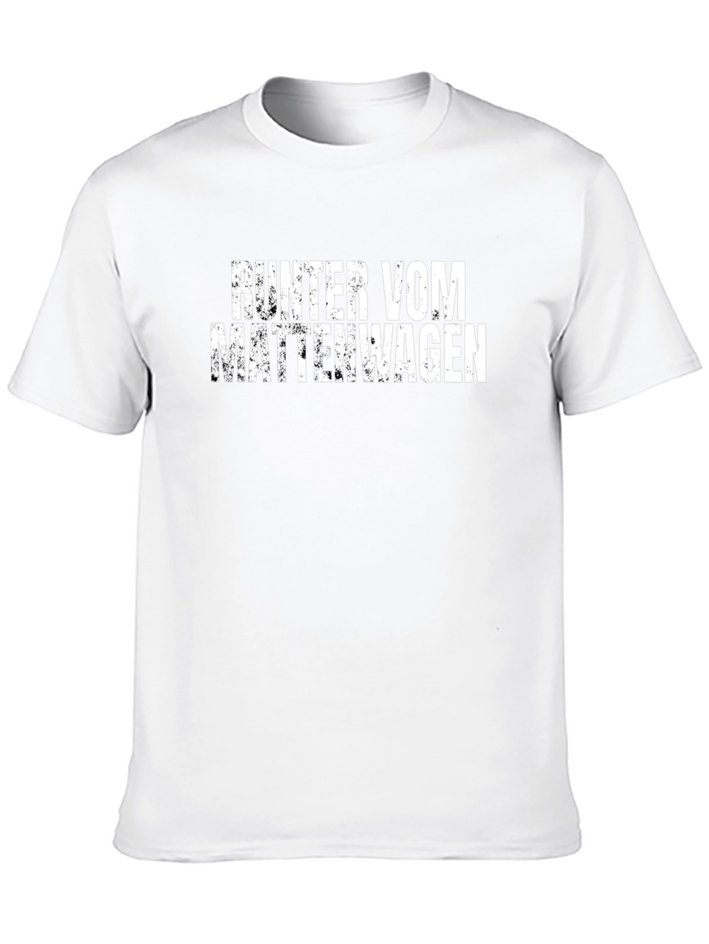 Runter Vom Mattenwagen Black Graphic Tee