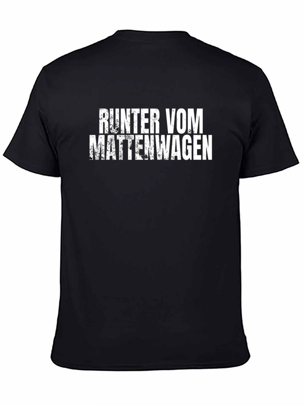 Runter Vom Mattenwagen Black Graphic Tee