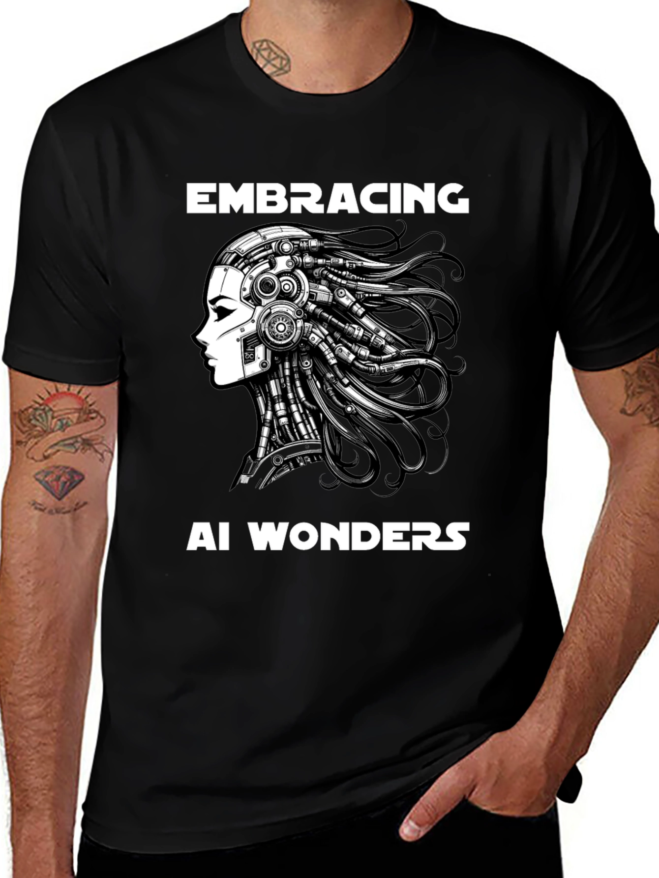 AI Wonders Graphic T-Shirt - Embrace the Future