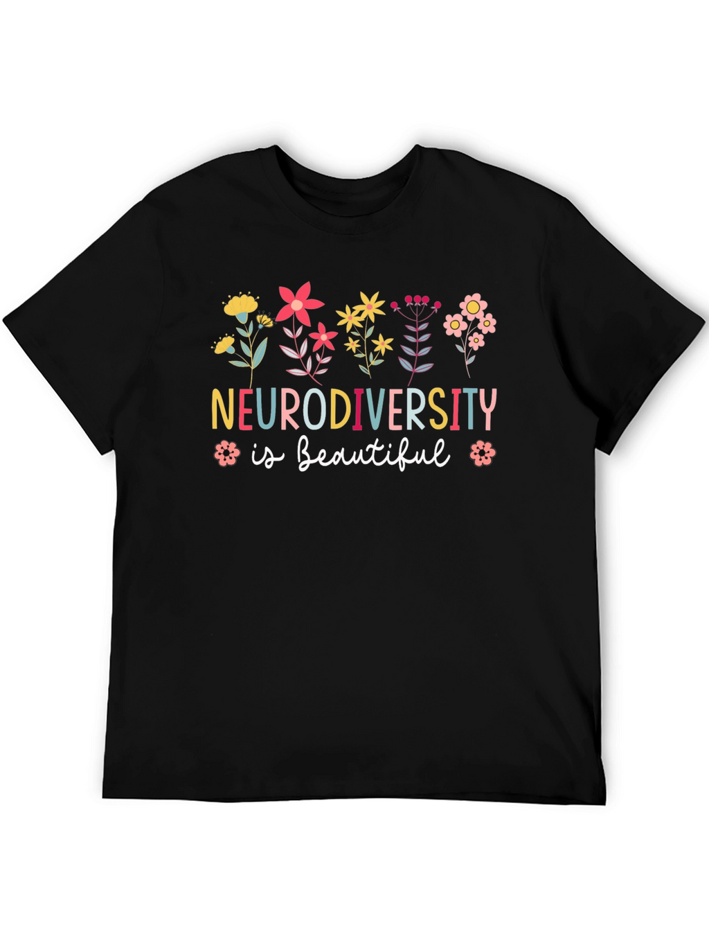 Neurodiversity is Beautiful Graphic T-Shirt