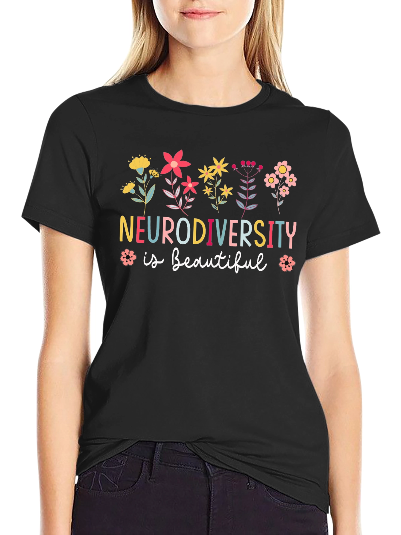 Neurodiversity is Beautiful Graphic T-Shirt