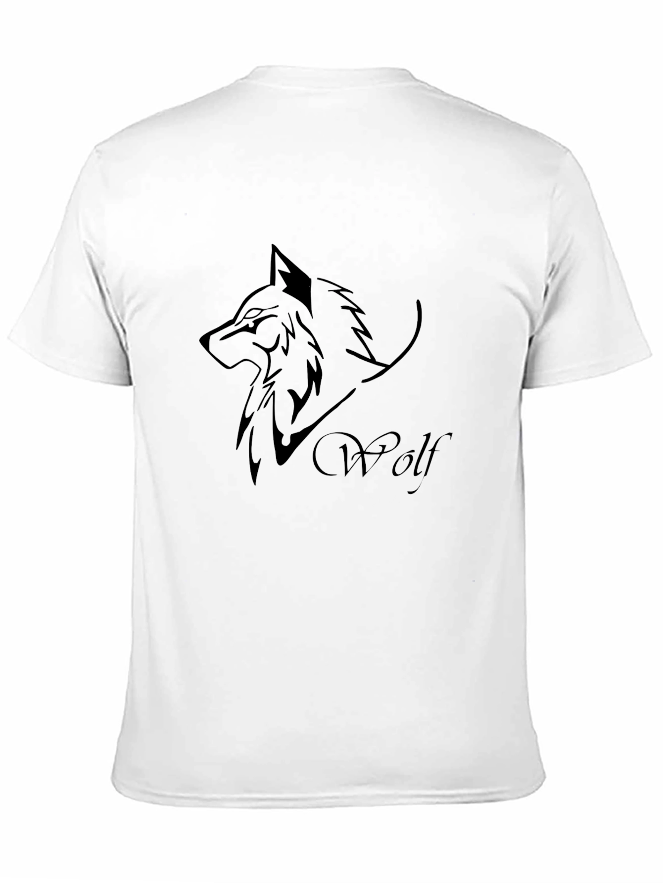 Black Wolf Graphic Tee - Mens Casual Shirt