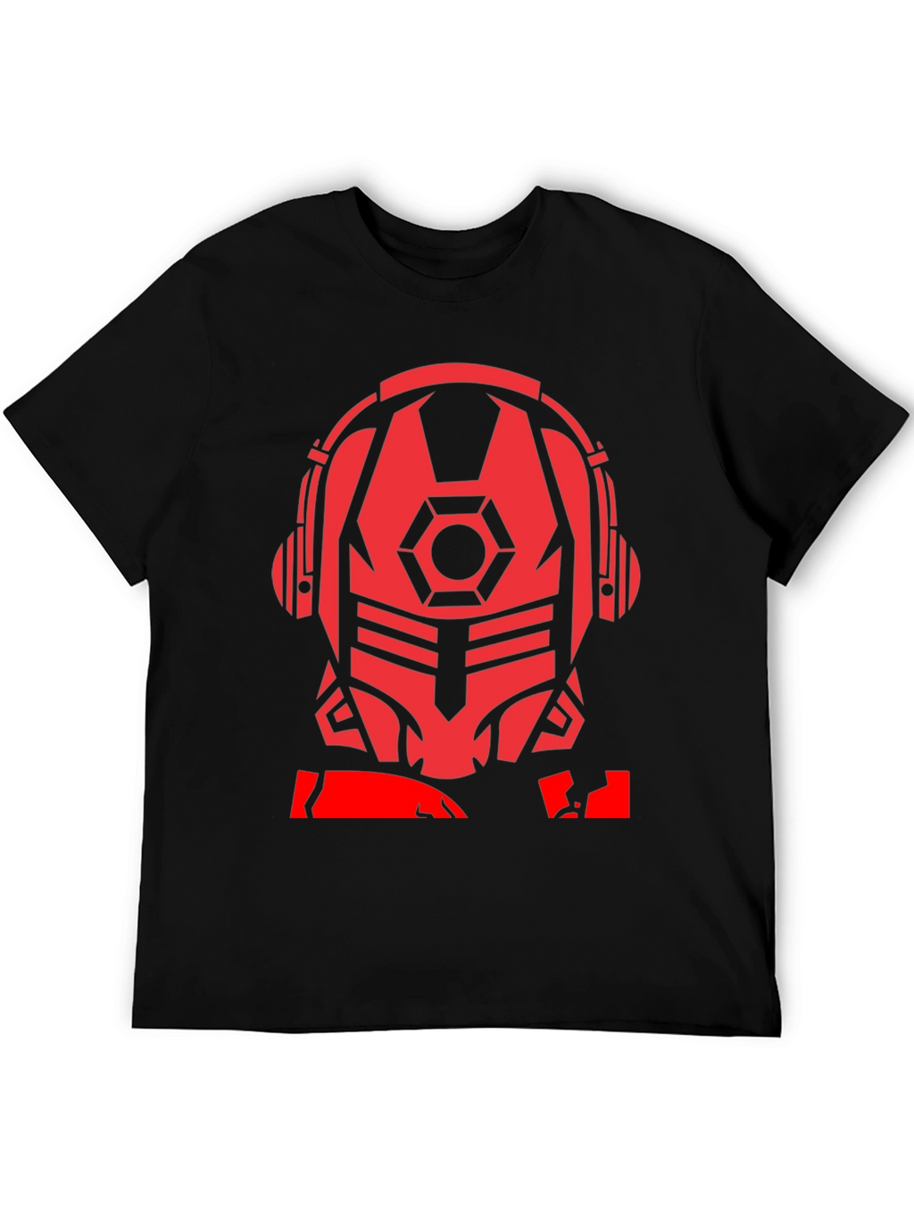 Sci-Fi Robot Headphone T-Shirt