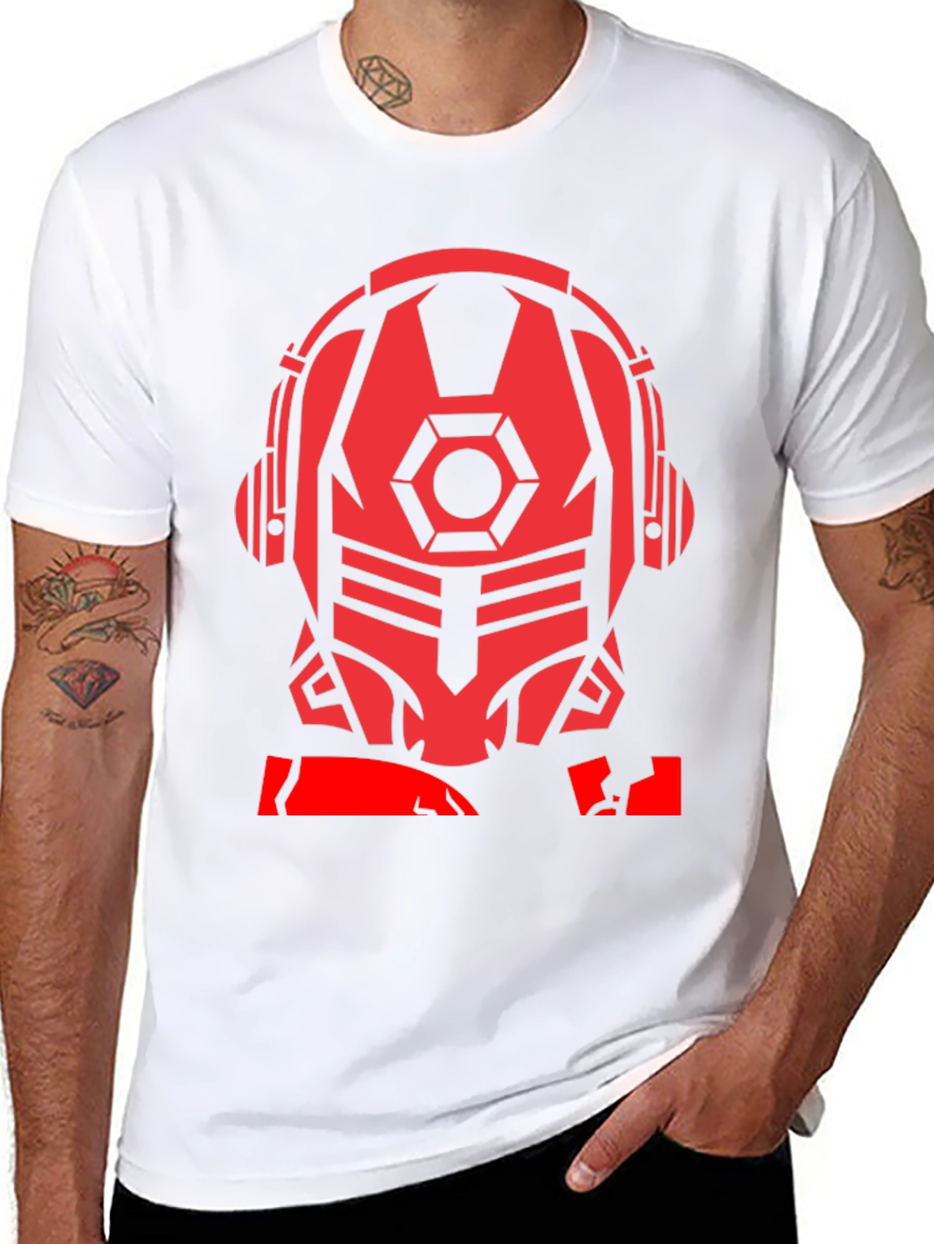 Sci-Fi Robot Headphone T-Shirt