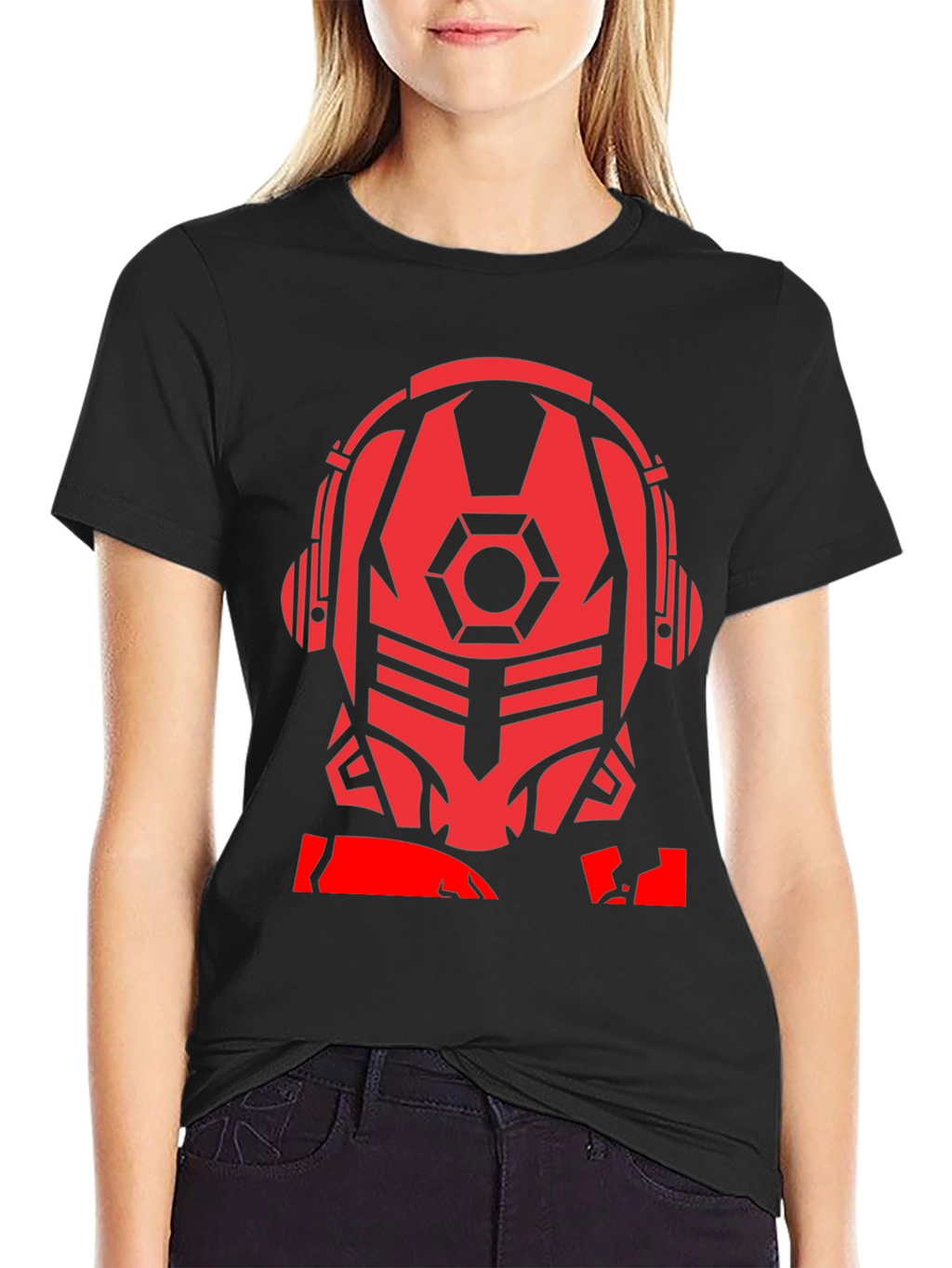 Sci-Fi Robot Headphone T-Shirt