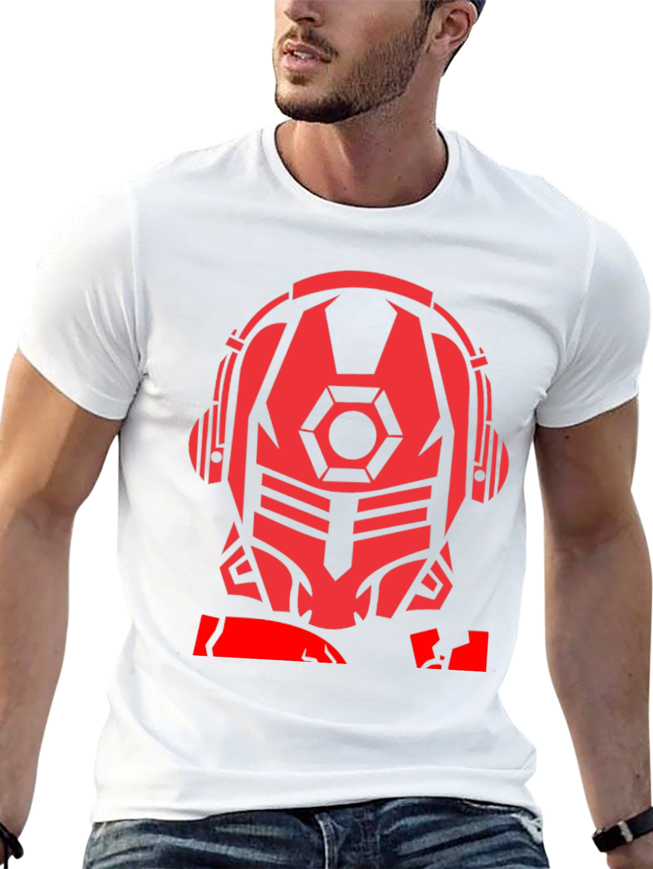 Sci-Fi Robot Headphone T-Shirt