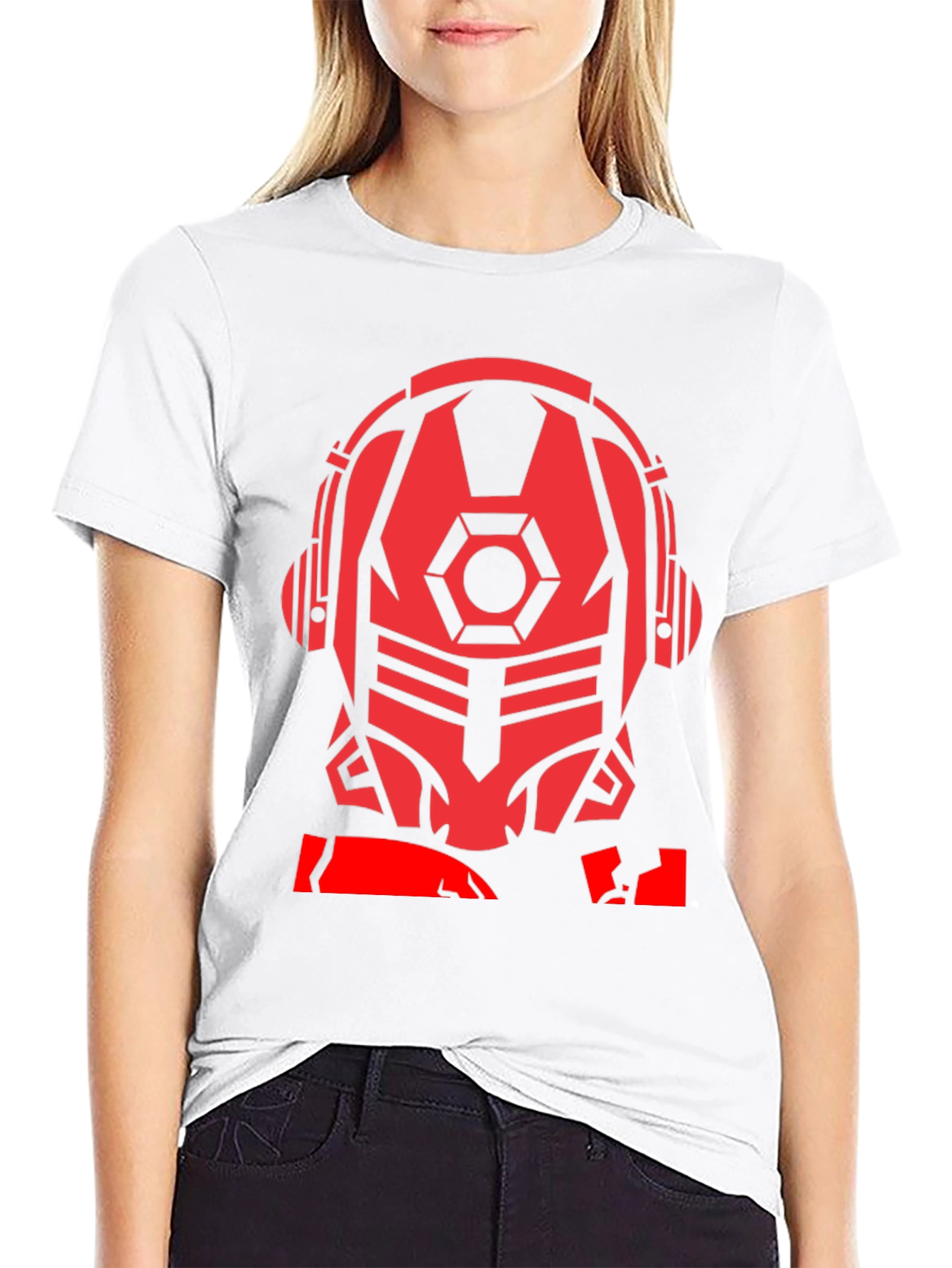 Sci-Fi Robot Headphone T-Shirt