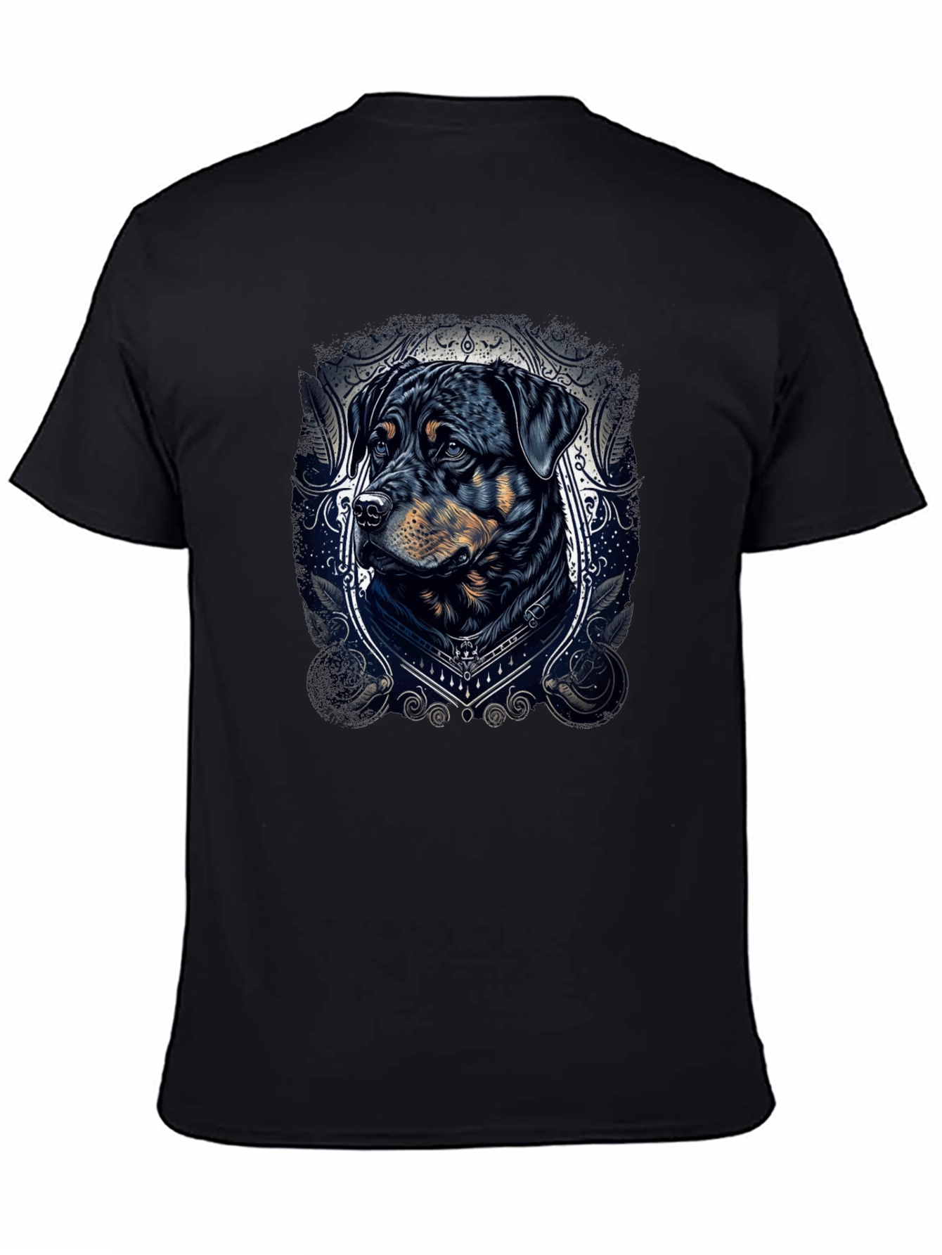 Rottweiler Dog Graphic Tee - Stylish Black T-Shirt
