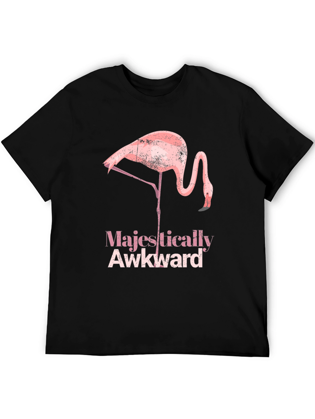 Majestically Awkward Flamingo Graphic Tee