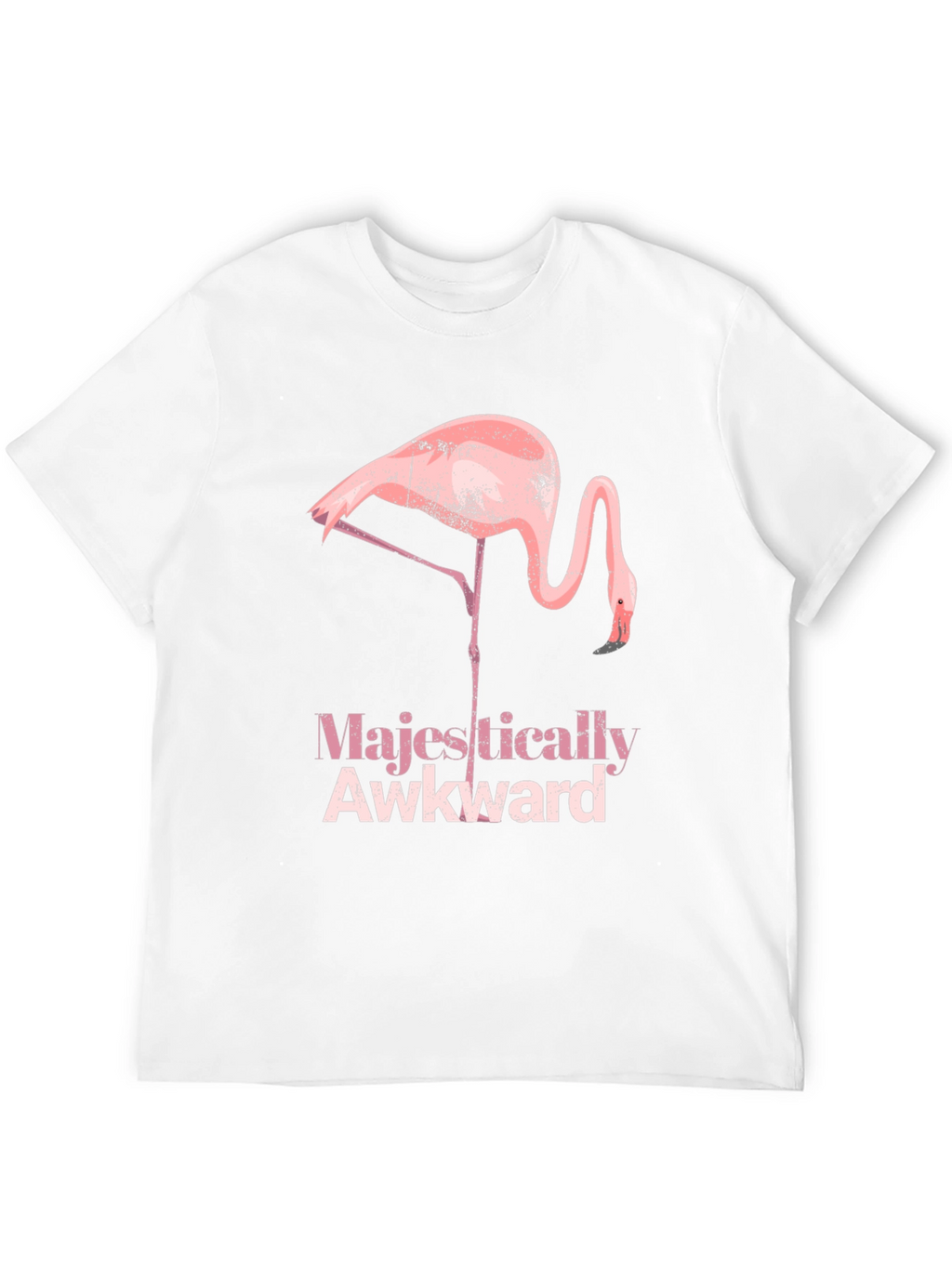 Majestically Awkward Flamingo Graphic Tee