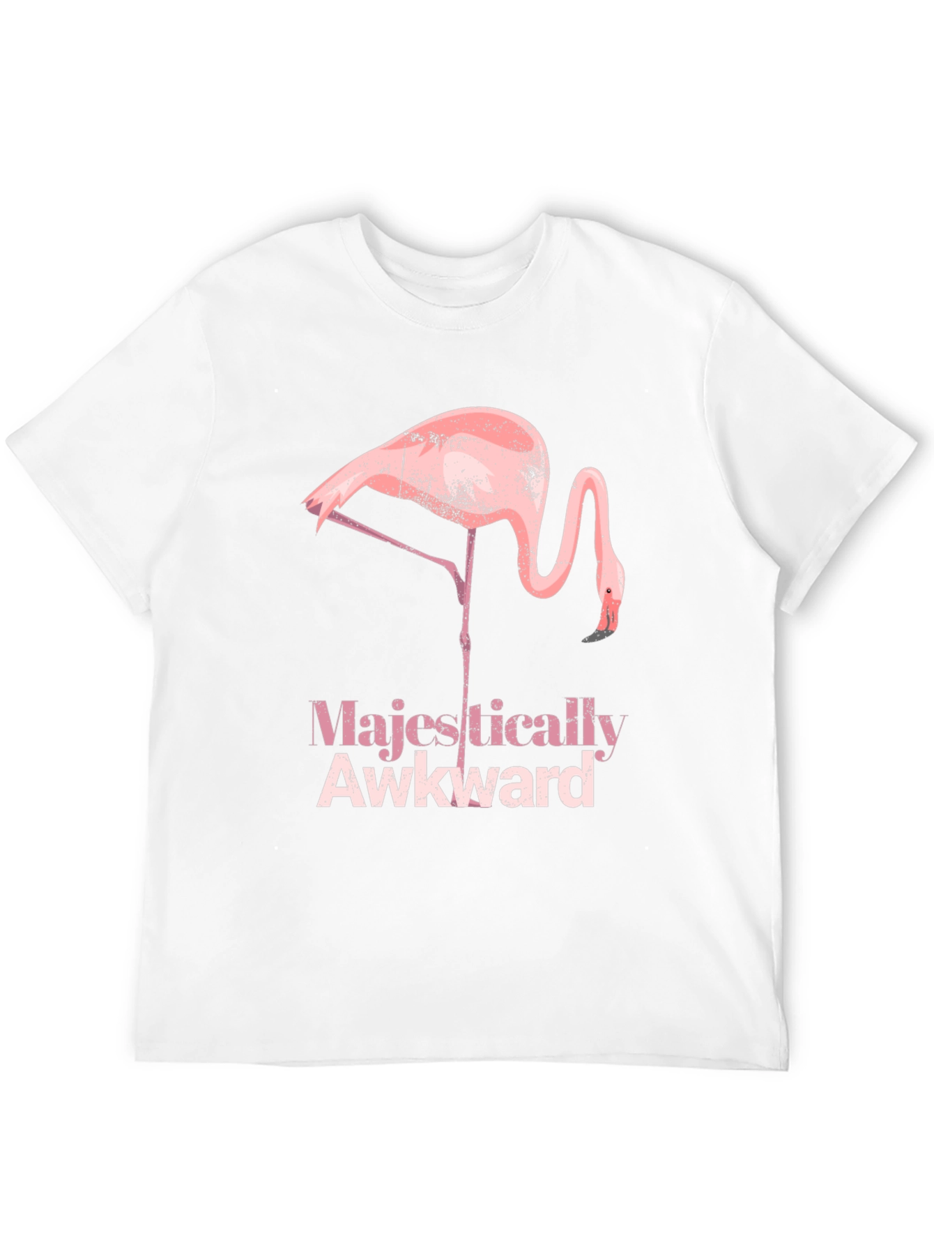 Majestically Awkward Flamingo Graphic Tee